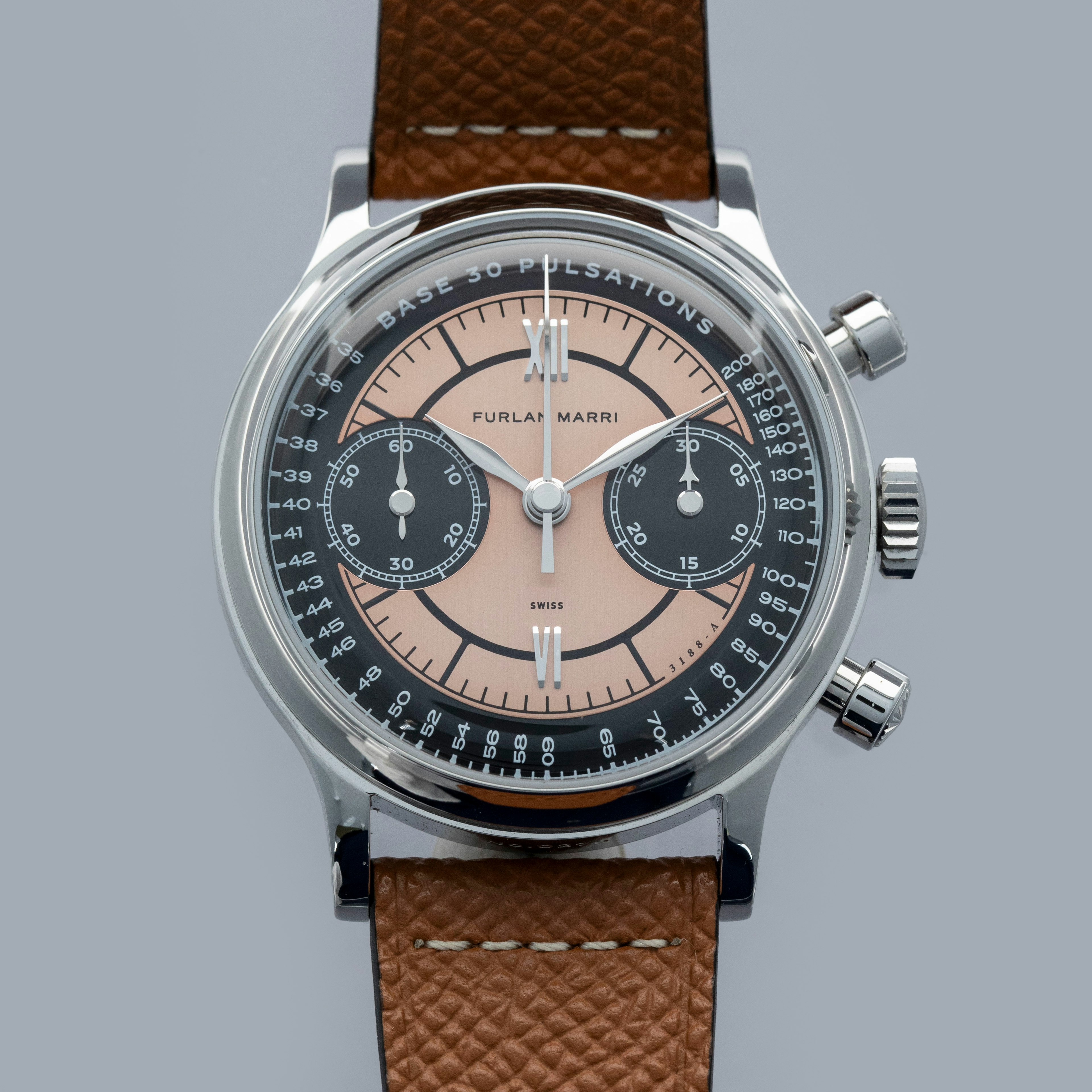 Thumbnail for Furlan Marri x Auro x Revolution 3188-A Salmon Flyback Chronograph