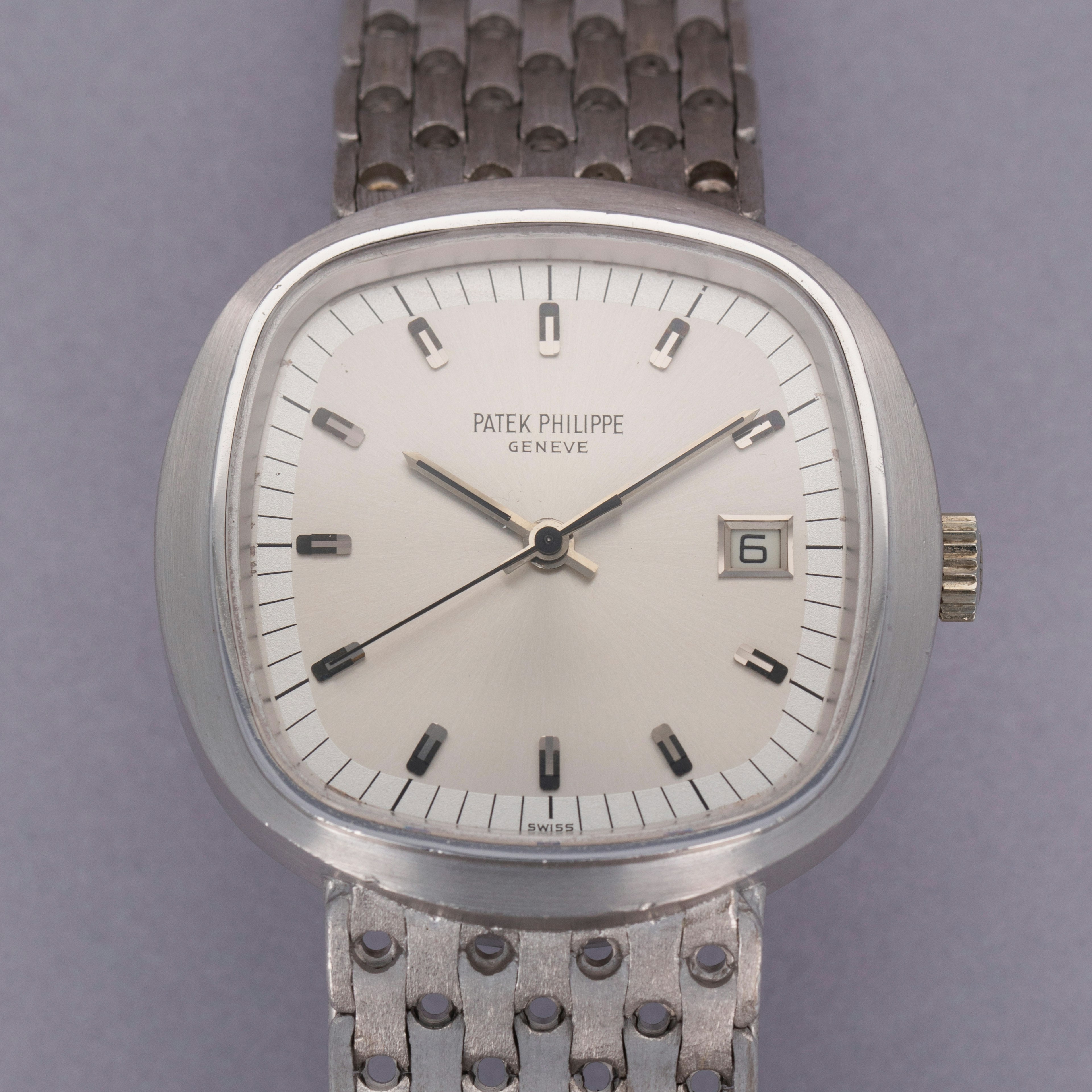 Thumbnail for Patek Philippe Beta 21 Quartz 3587/2G Silver Dial 18k WG