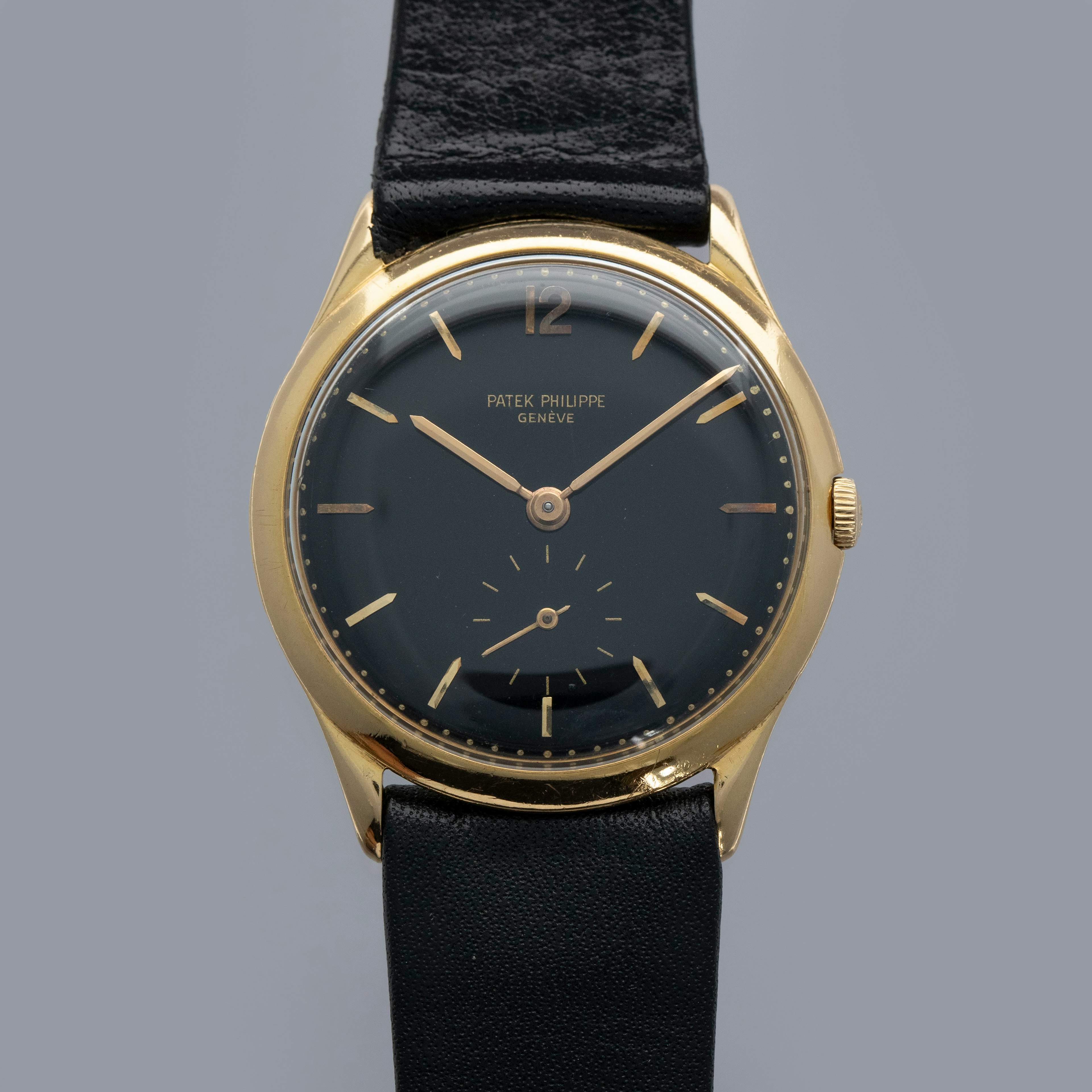 Thumbnail for Patek Philippe Calatrava 2557J Black Dial 18k YG with Extract of the Archives
