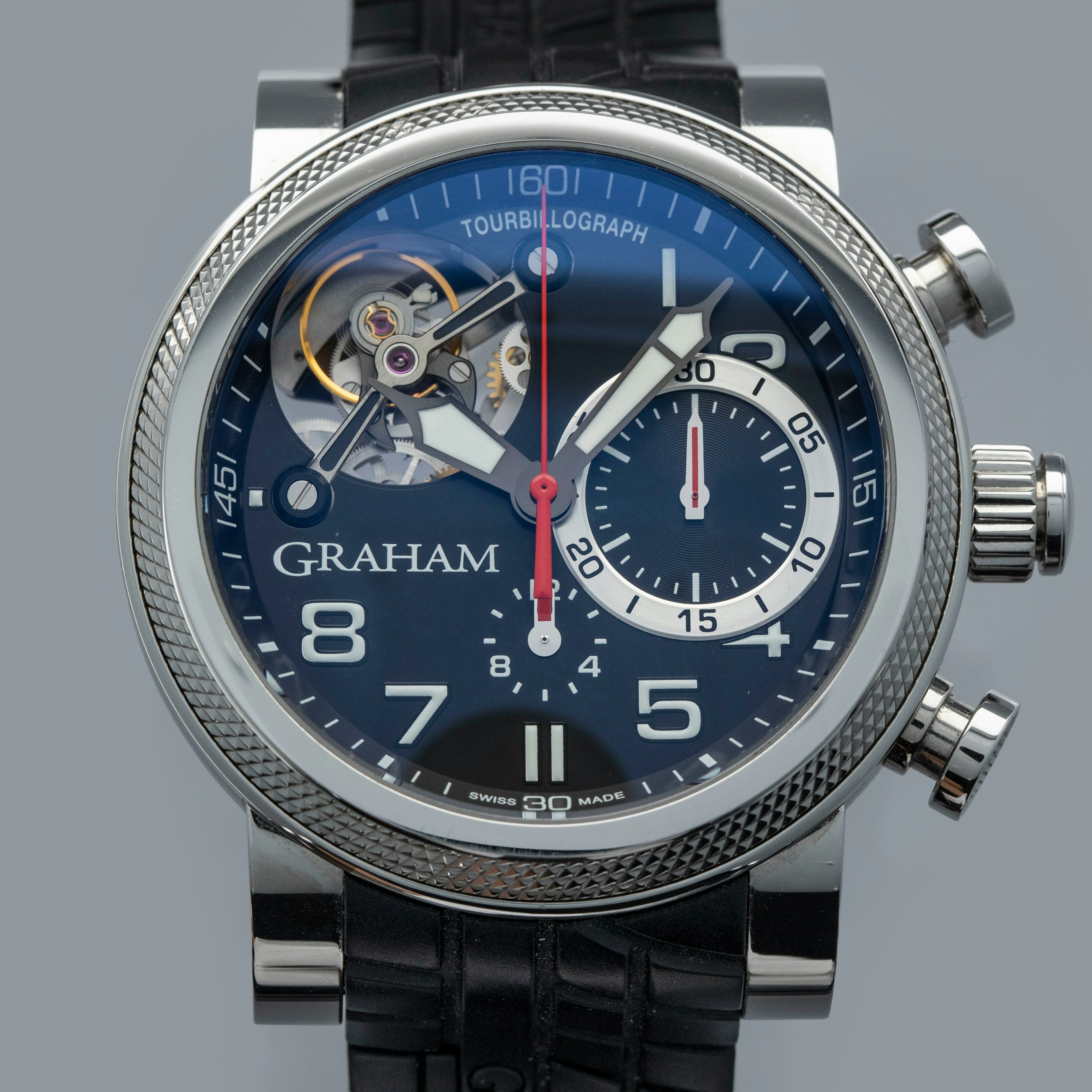 Thumbnail for Graham Tourbillograph Trackmaster Chromium 2TWTS.B05A.K47F Chronograph Tourbillon