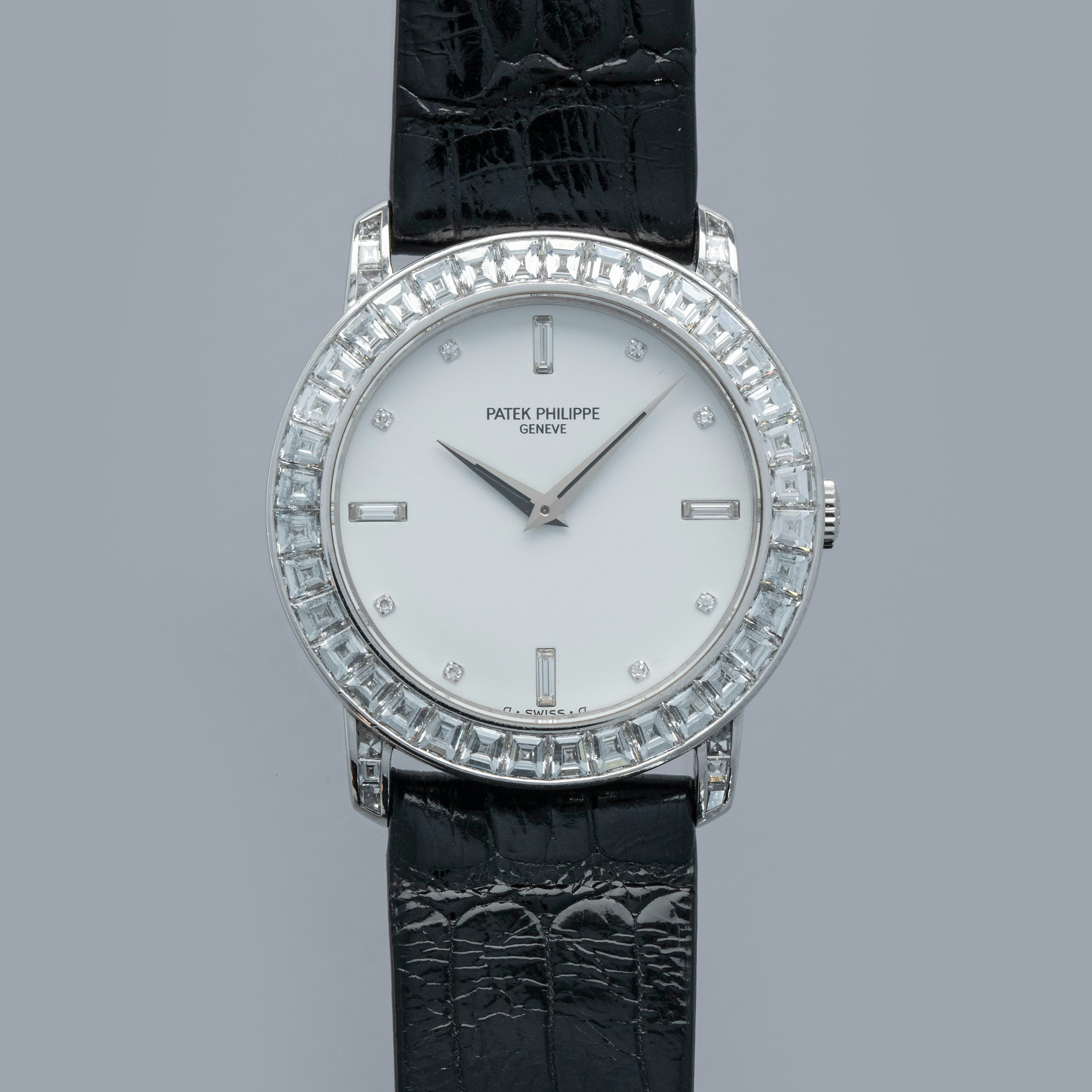 Thumbnail for Patek Philippe Calatrava 5027P Baguette Bezel Diamond Dial Platinum with Gurantee Certificate