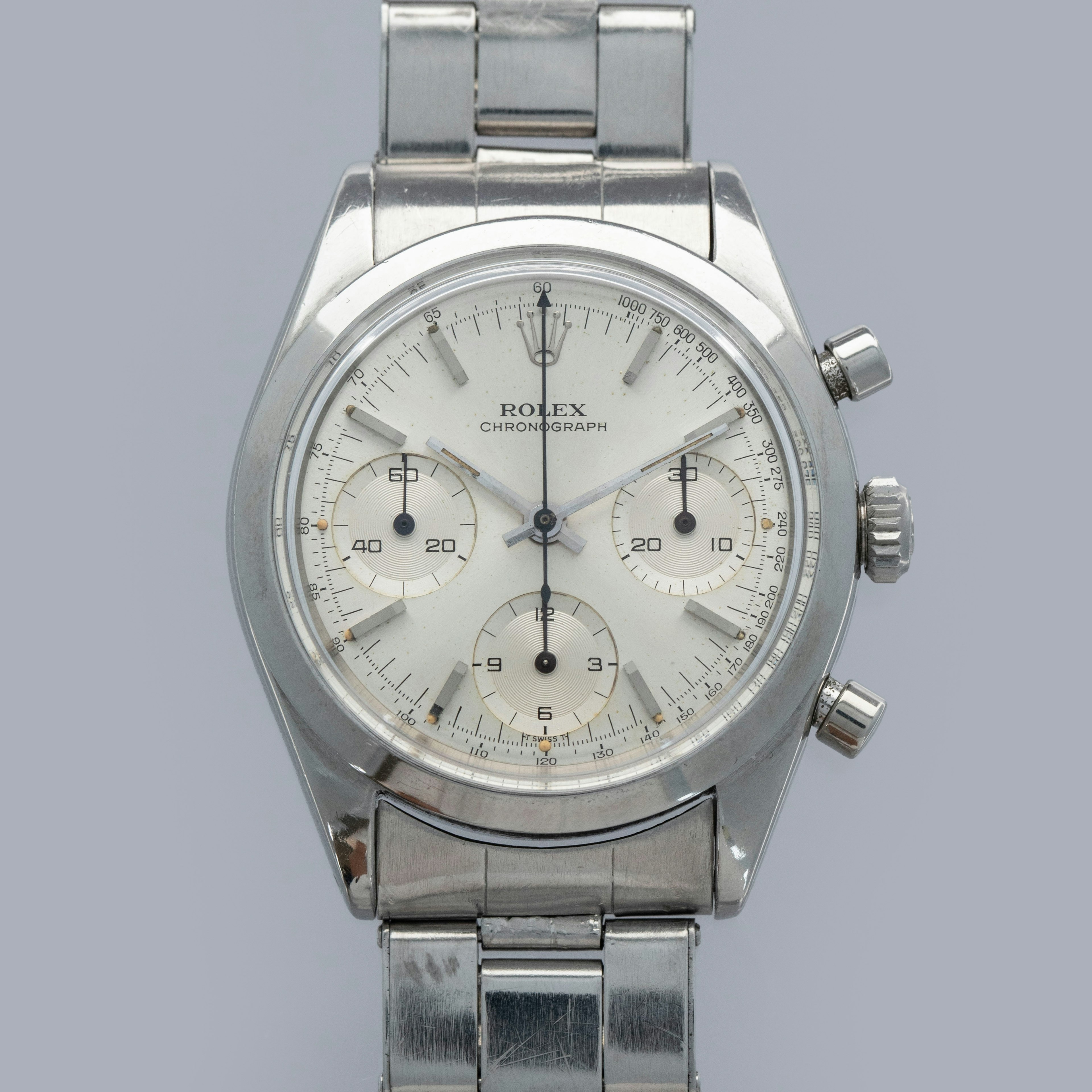 Thumbnail for Rolex Chronograph 6238 Pre-Daytona Silver Dial