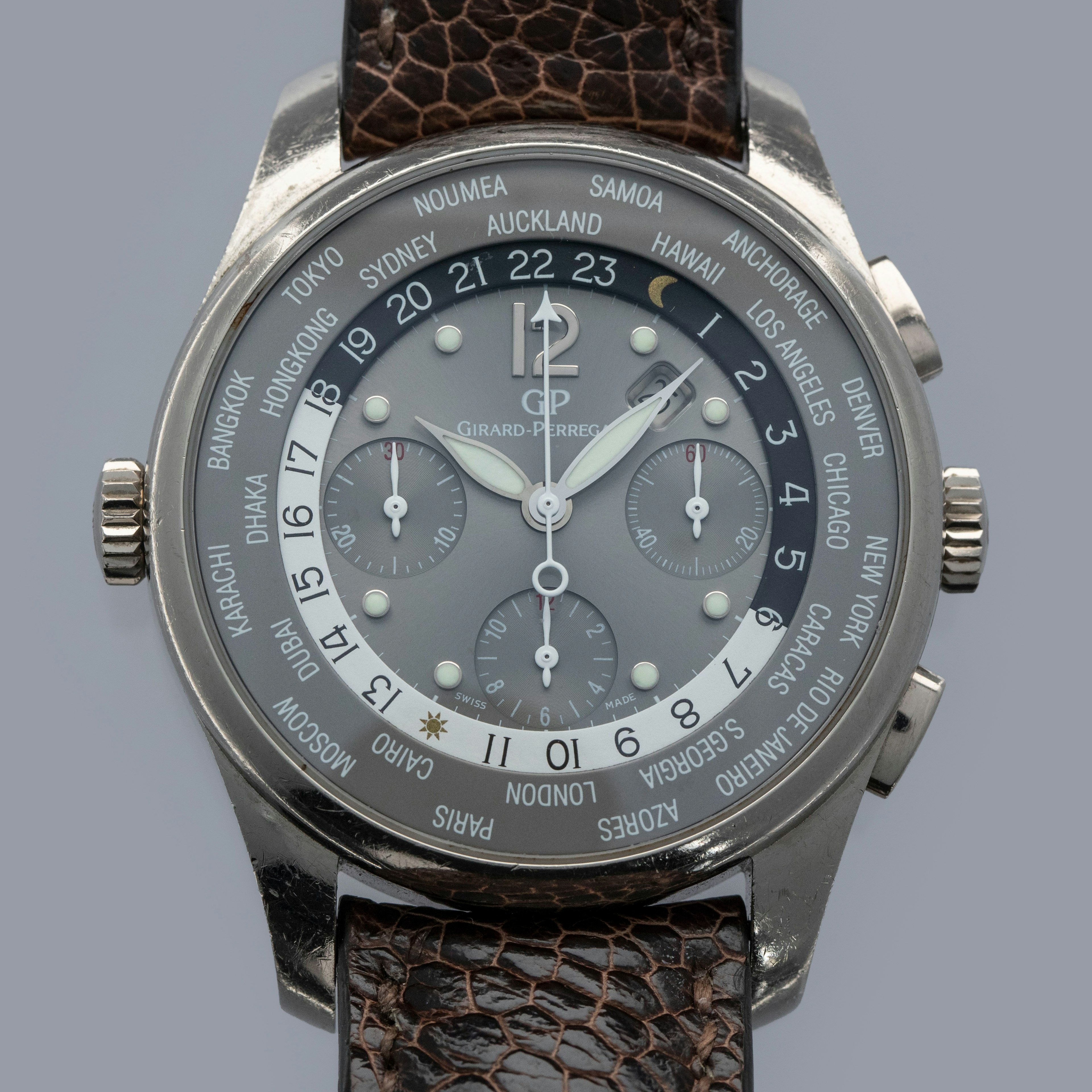 Thumbnail for Girard-Perregaux World Timer WW.TC Chronograph 49805 18k WG