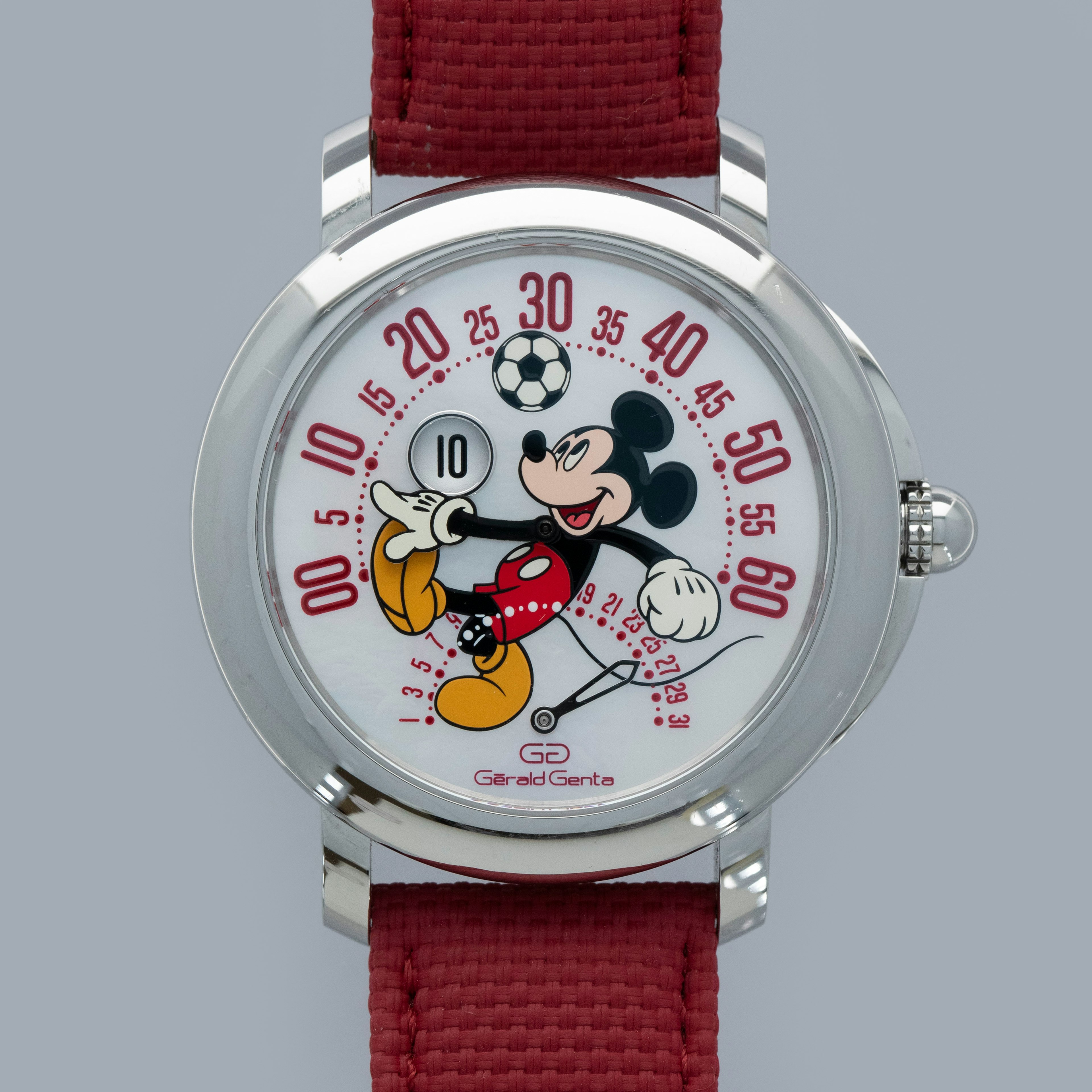 Thumbnail for Gérald Genta Arena Bi-Retrograde 103786 Mickey Mouse Football 