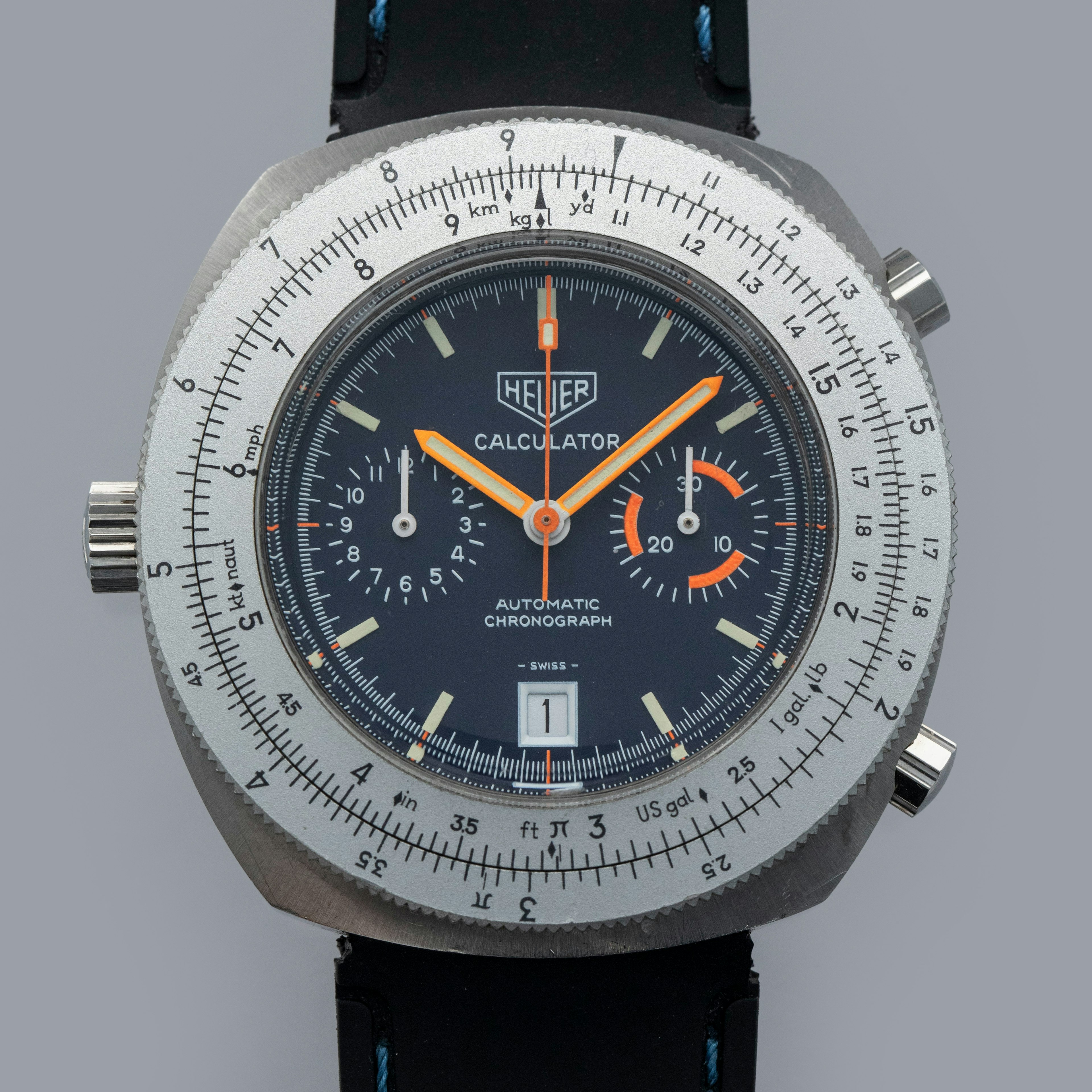 Thumbnail for Heuer Calculator Chronograph 110.633 Steel