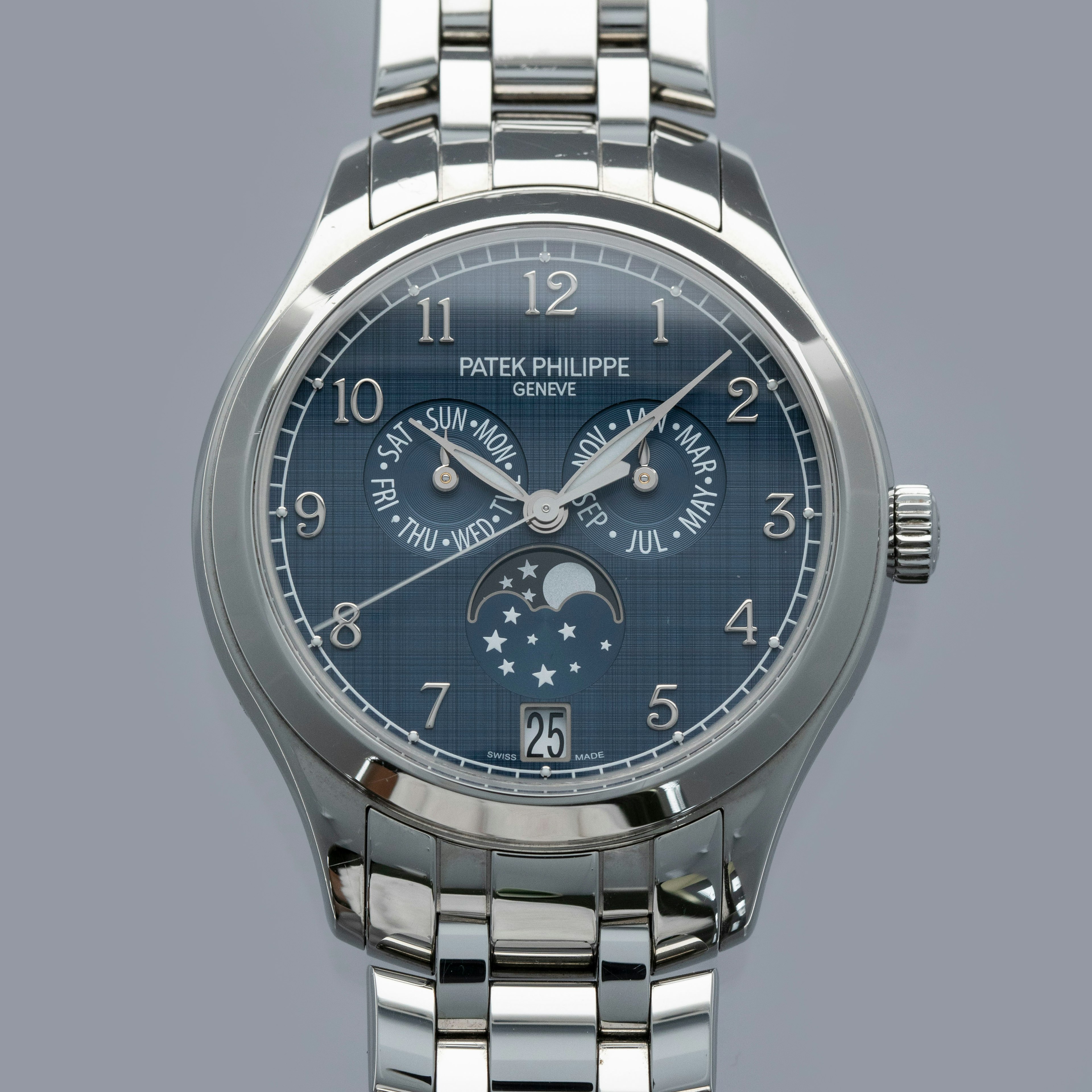 Thumbnail for Patek Philippe Annual Calendar 4947/1A-001 Blue Dial Bracelet Stainless Steel
