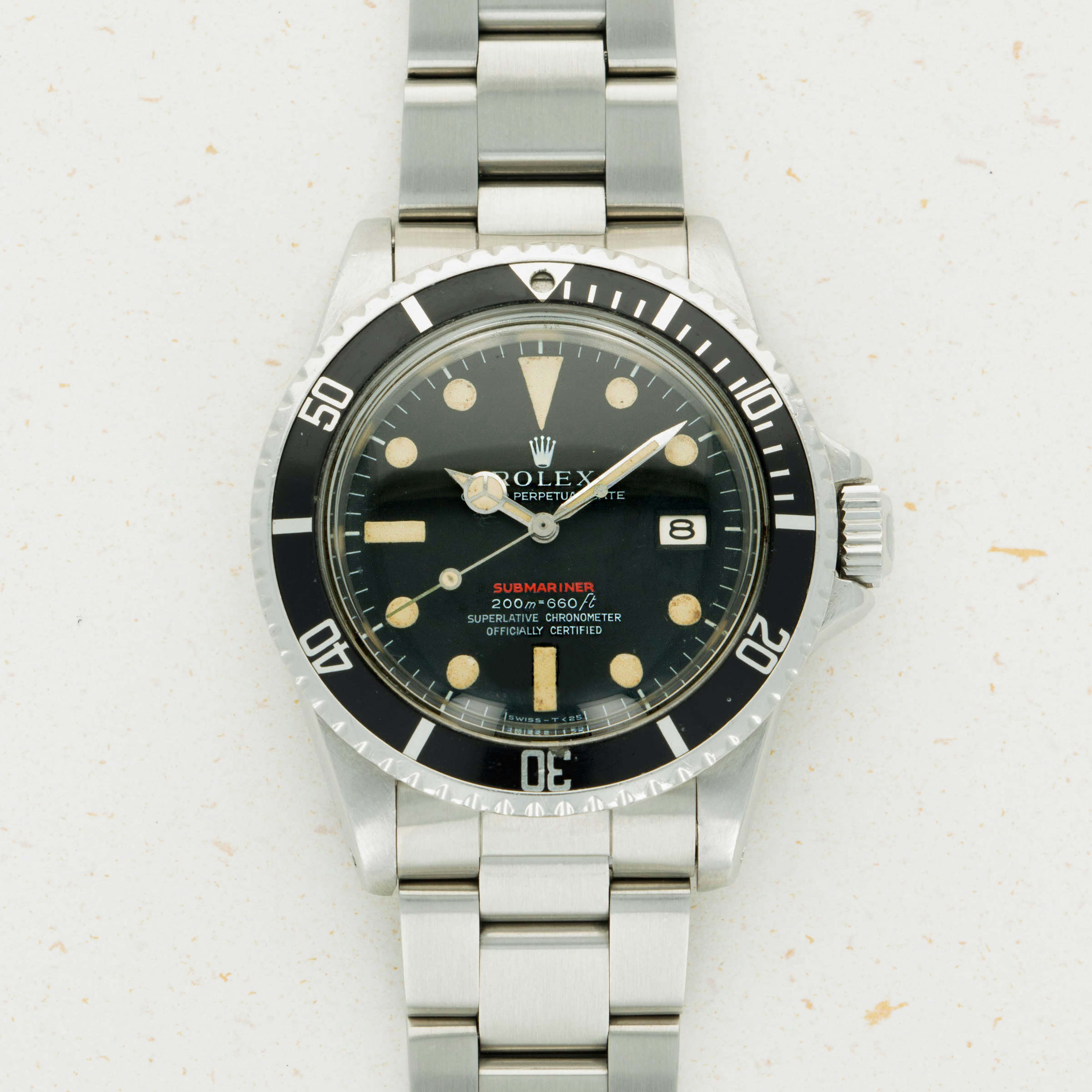Thumbnail for Rolex Red Submariner 1680 Meters FIrst Dial 