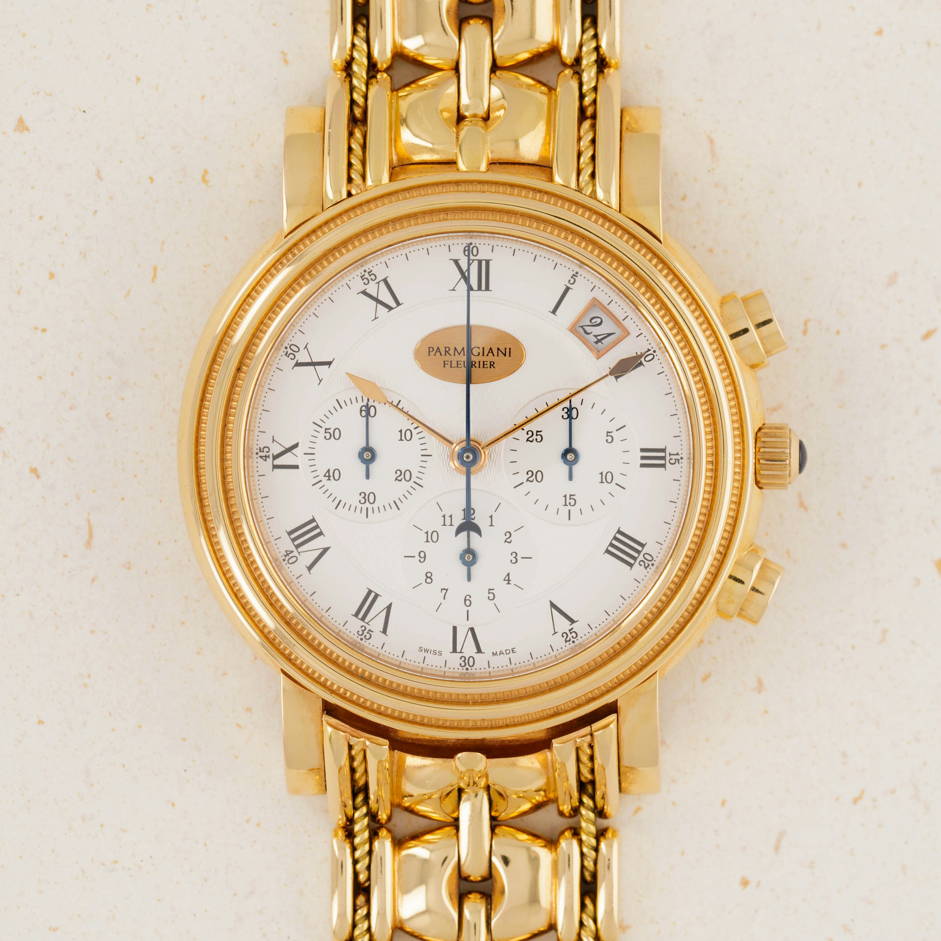 Thumbnail for Parmigiani Fleurier Toric Chronograph "El Primero" 18k RG with Bracelet