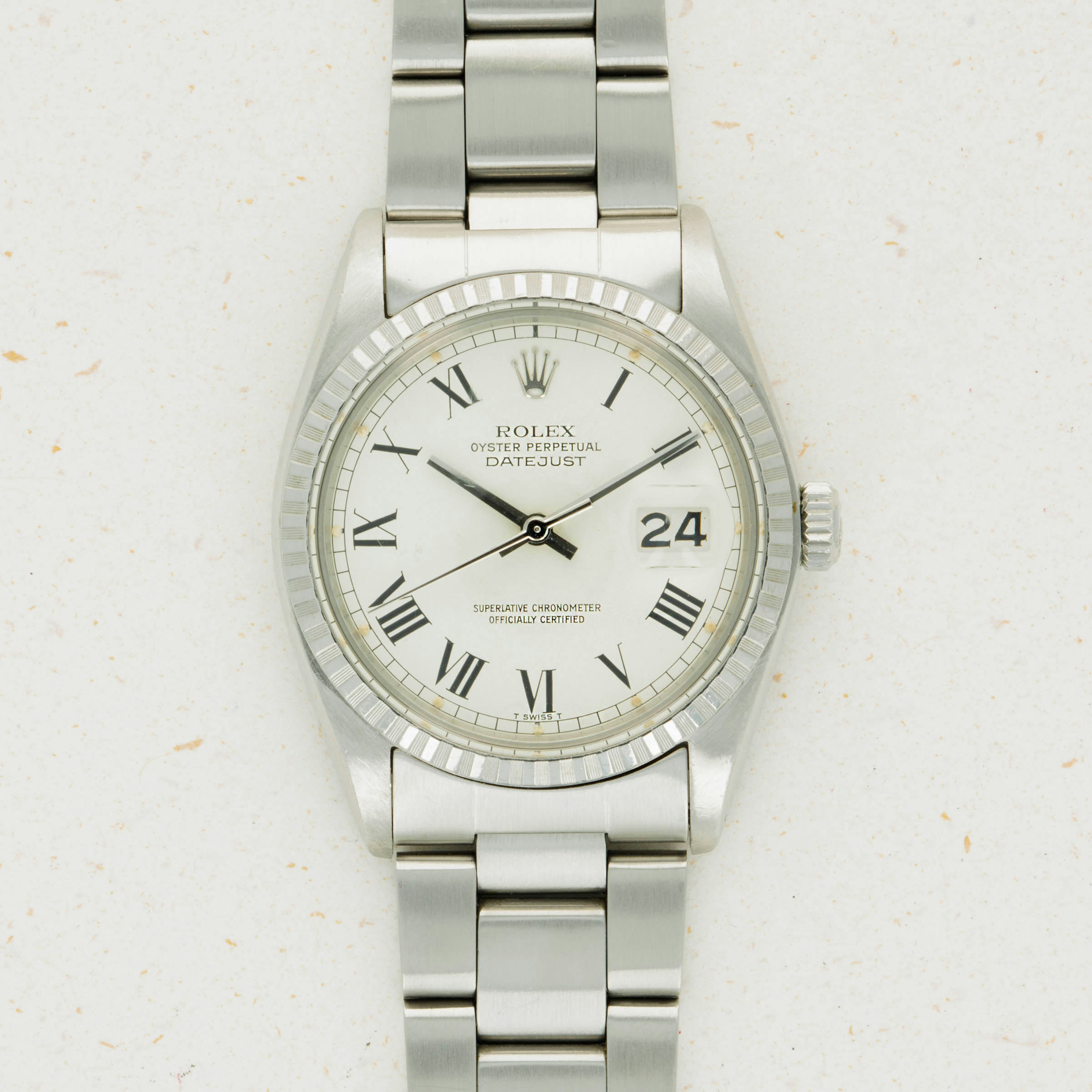 Thumbnail for Rolex Datejust 16013 White Buckley Dial 