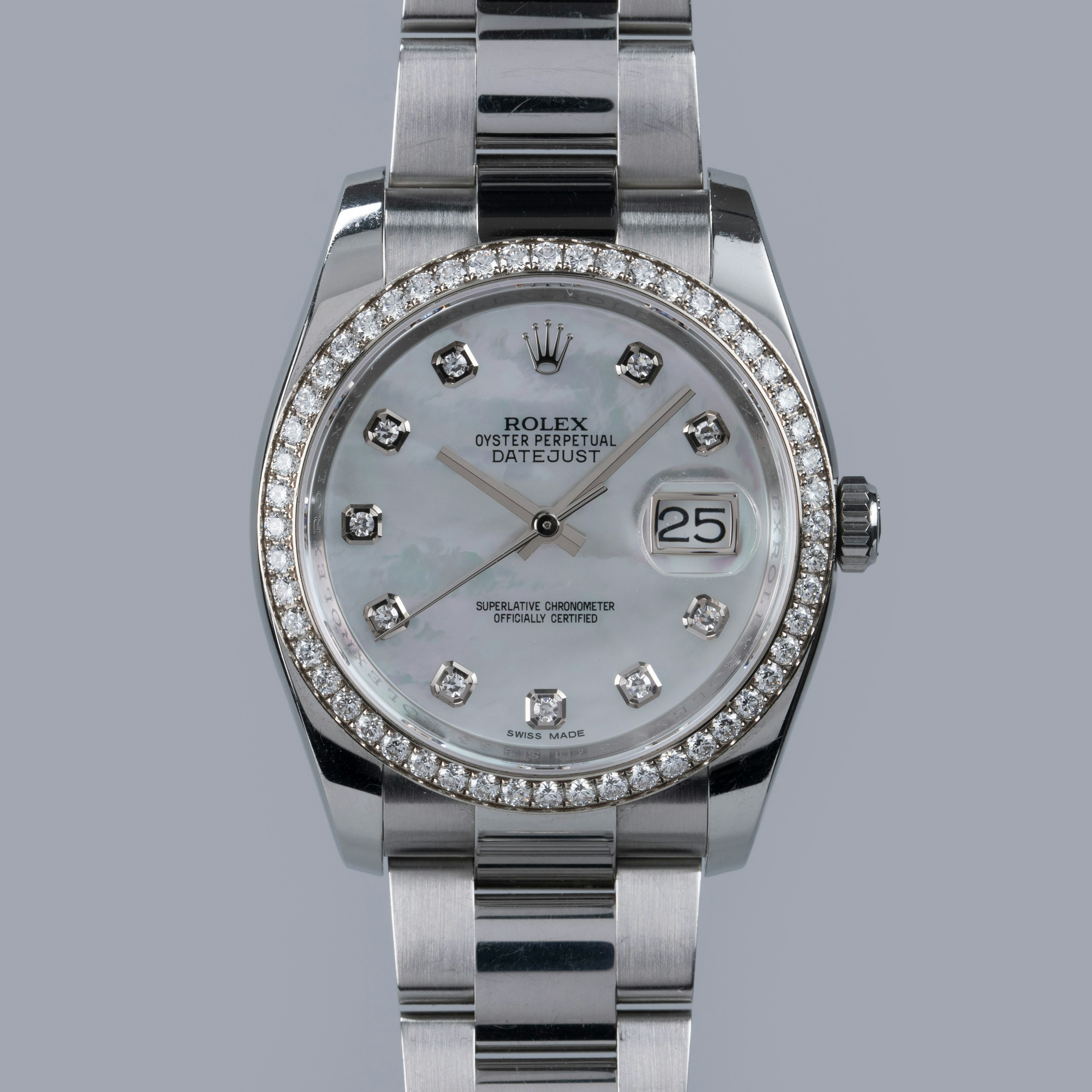 Thumbnail for Rolex Datejust 36 126284RBR Mother-of-Pearl Diamond Dial