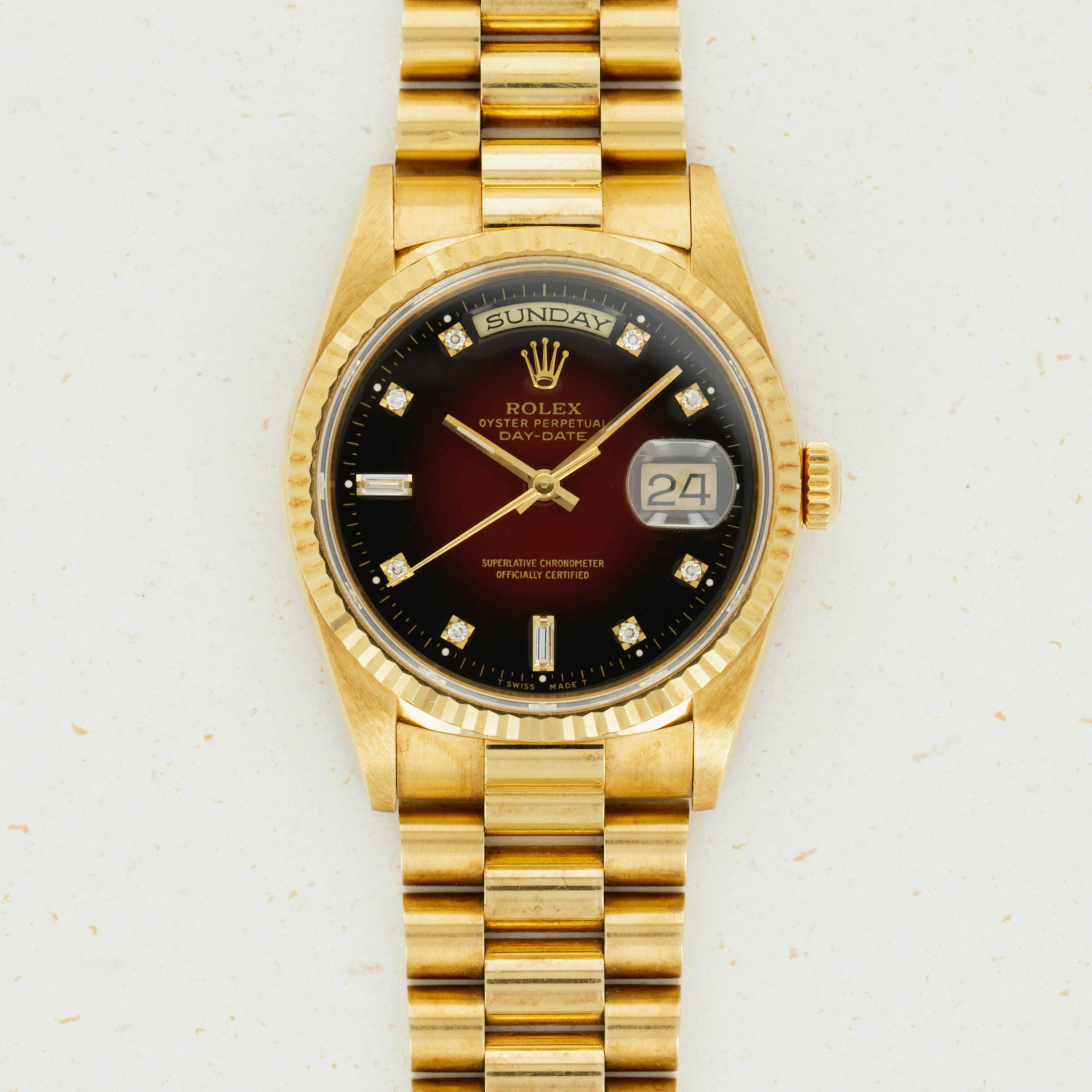 Thumbnail for Rolex Vignette Diamond Dial Day-Date 18238