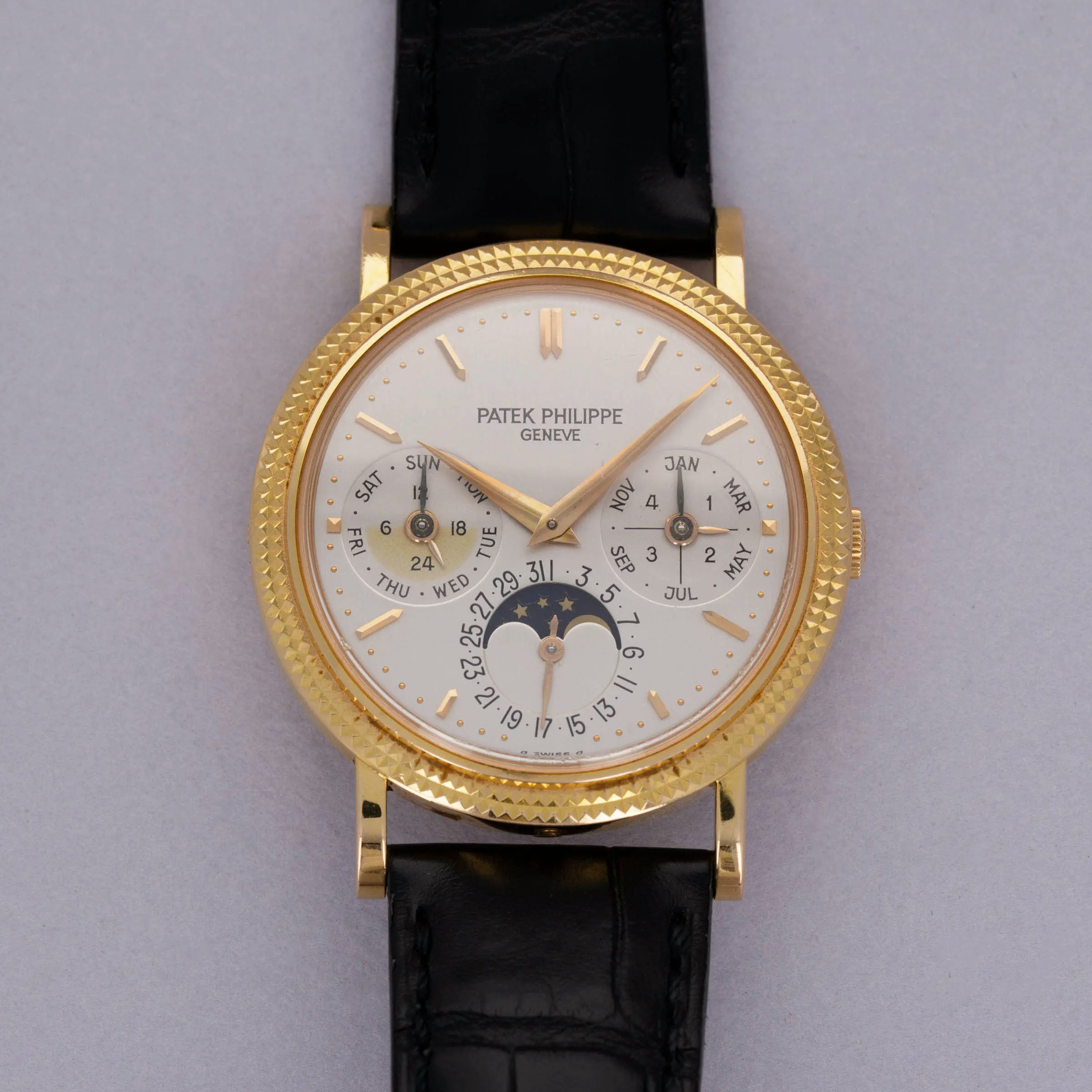 Thumbnail for Patek Philippe Perpetual Calendar 5039R Hobnail Bezel 18k RG