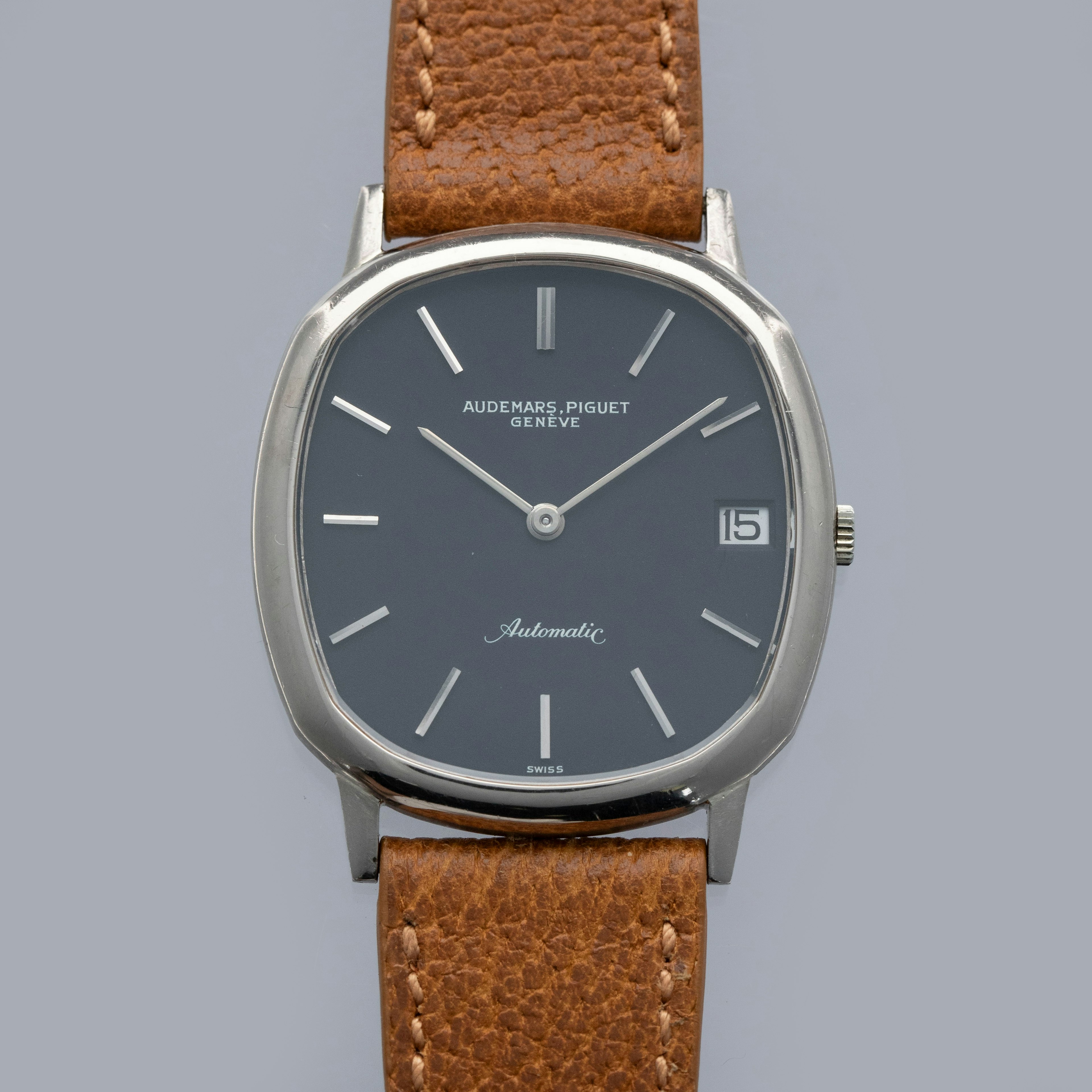 Thumbnail for Audemars Piguet Automatic Ellipse Black Dial 18k WG