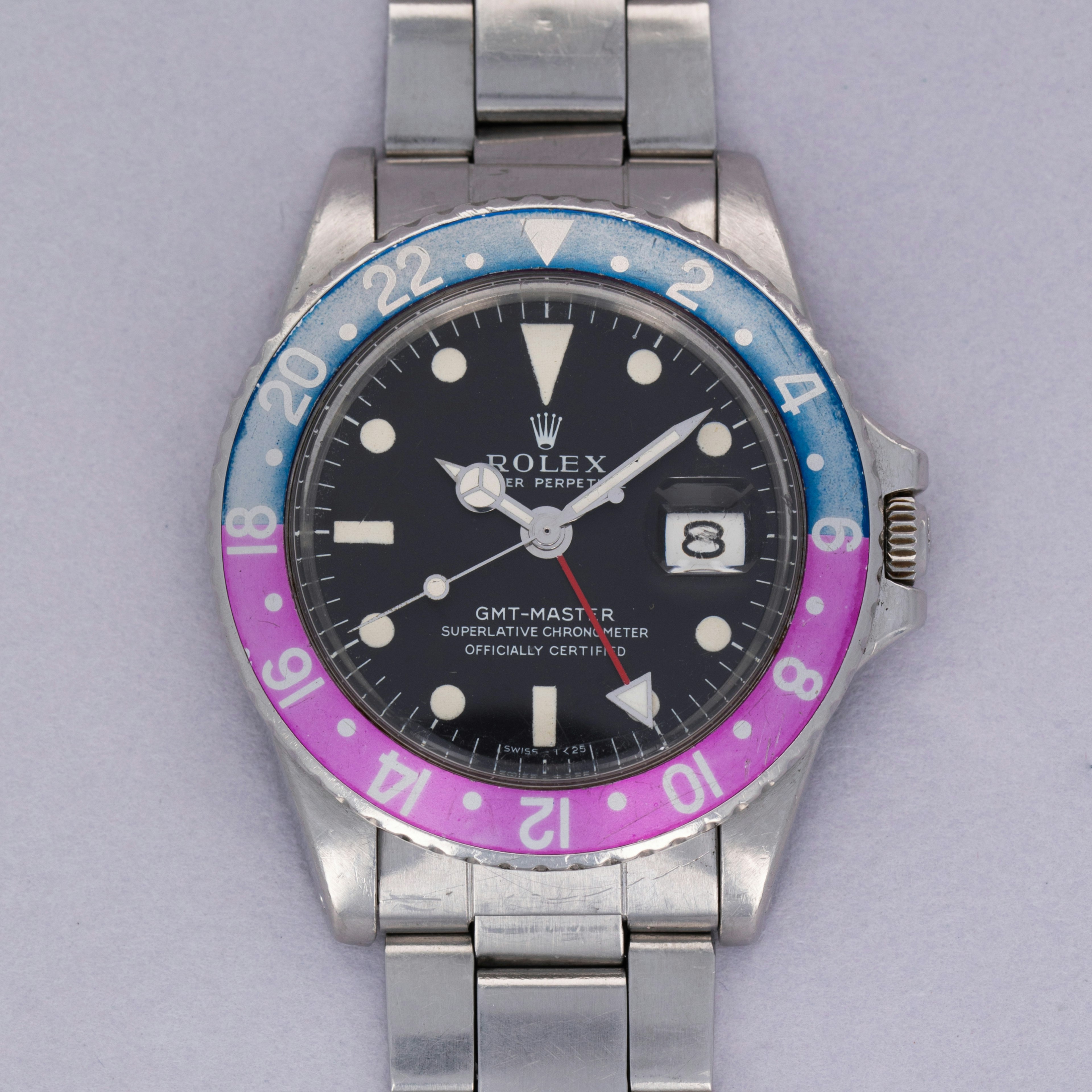 Thumbnail for Rolex GMT-Master 1675 Fuchsia Bezel Mk1 Dial Box and Papers