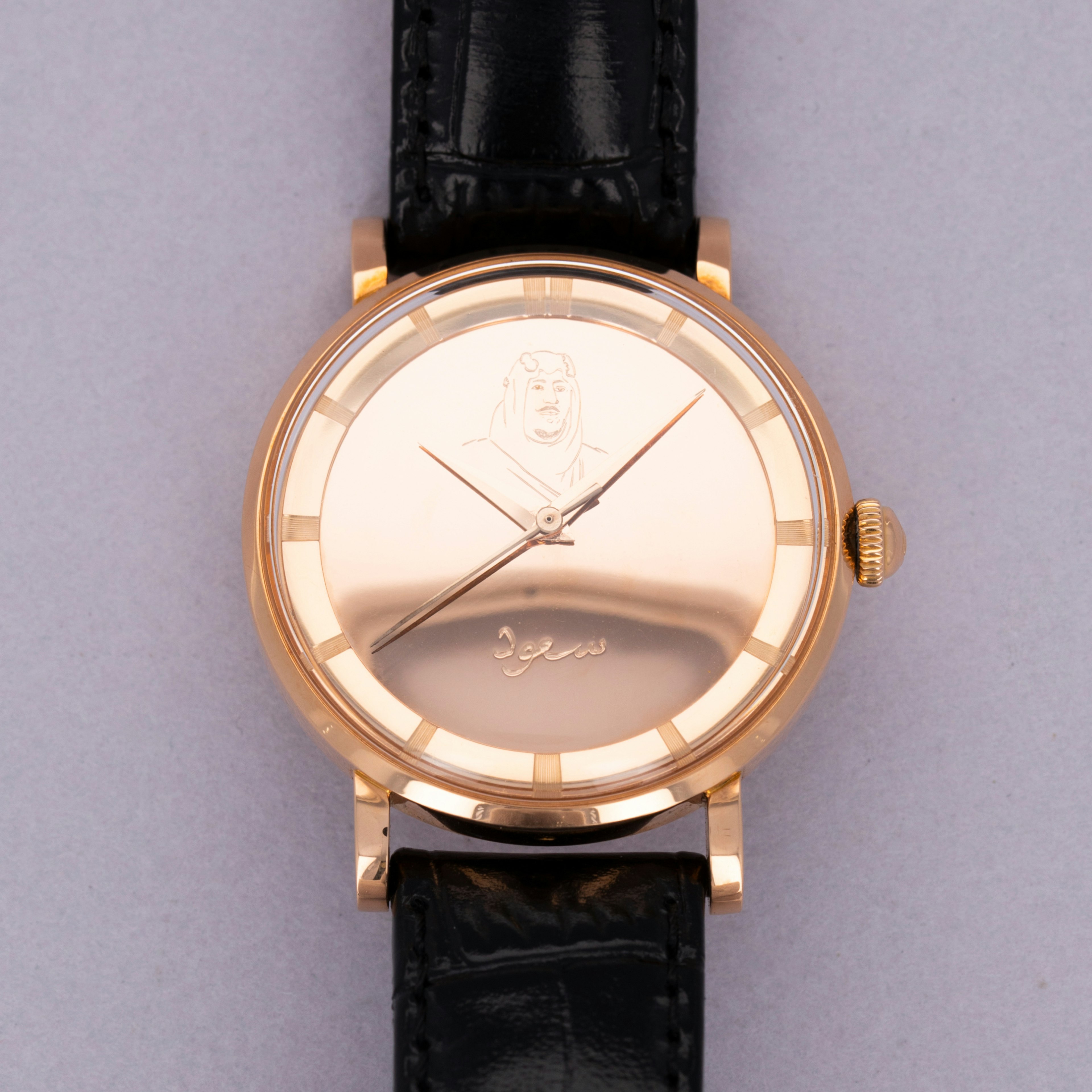 Thumbnail for Universal Geneve Polerouter 10234 Ibn Saud Dial 18k PG