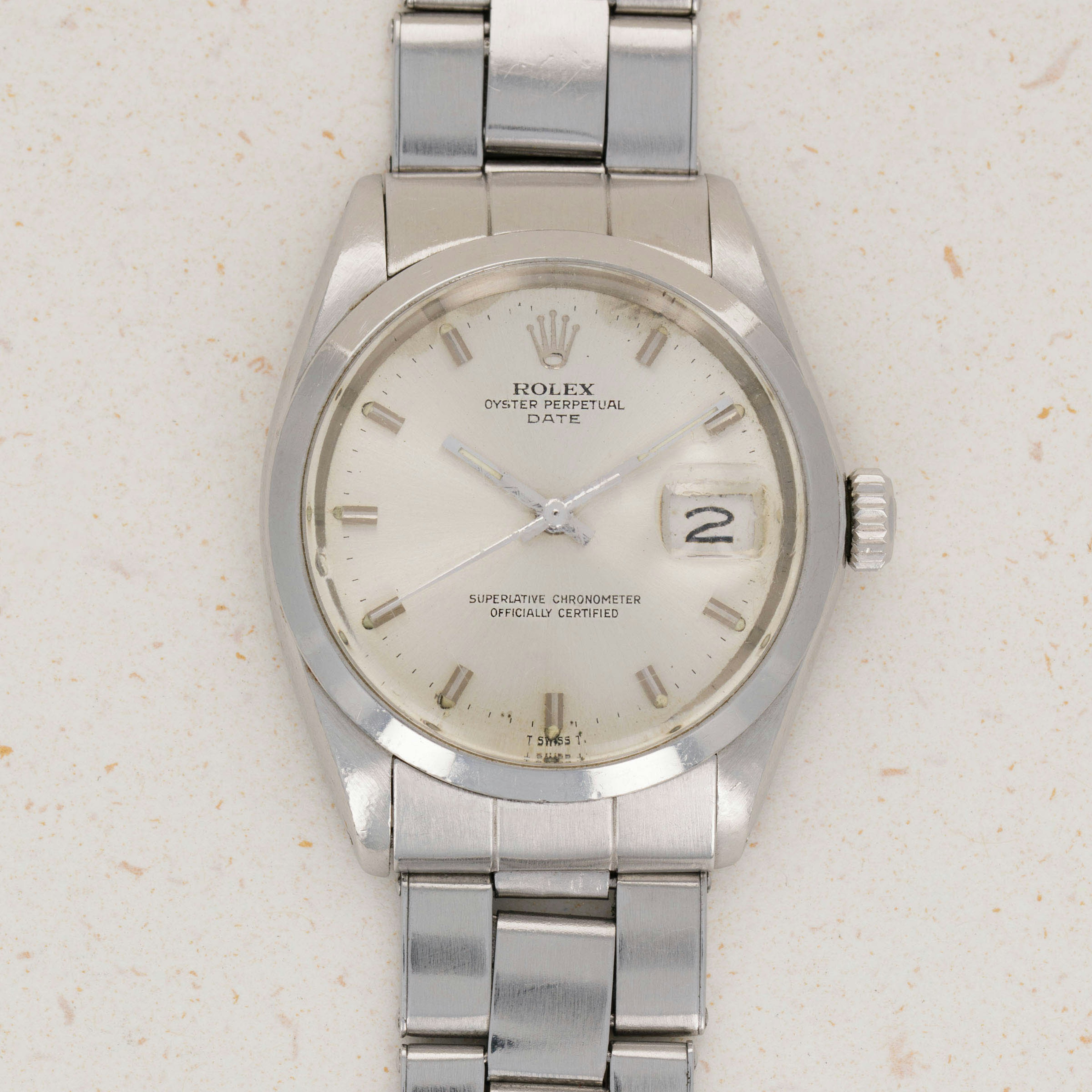 Thumbnail for Rolex Oyster Perpetual Date 1500 Silver Dial Stainless Steel with Guarantee