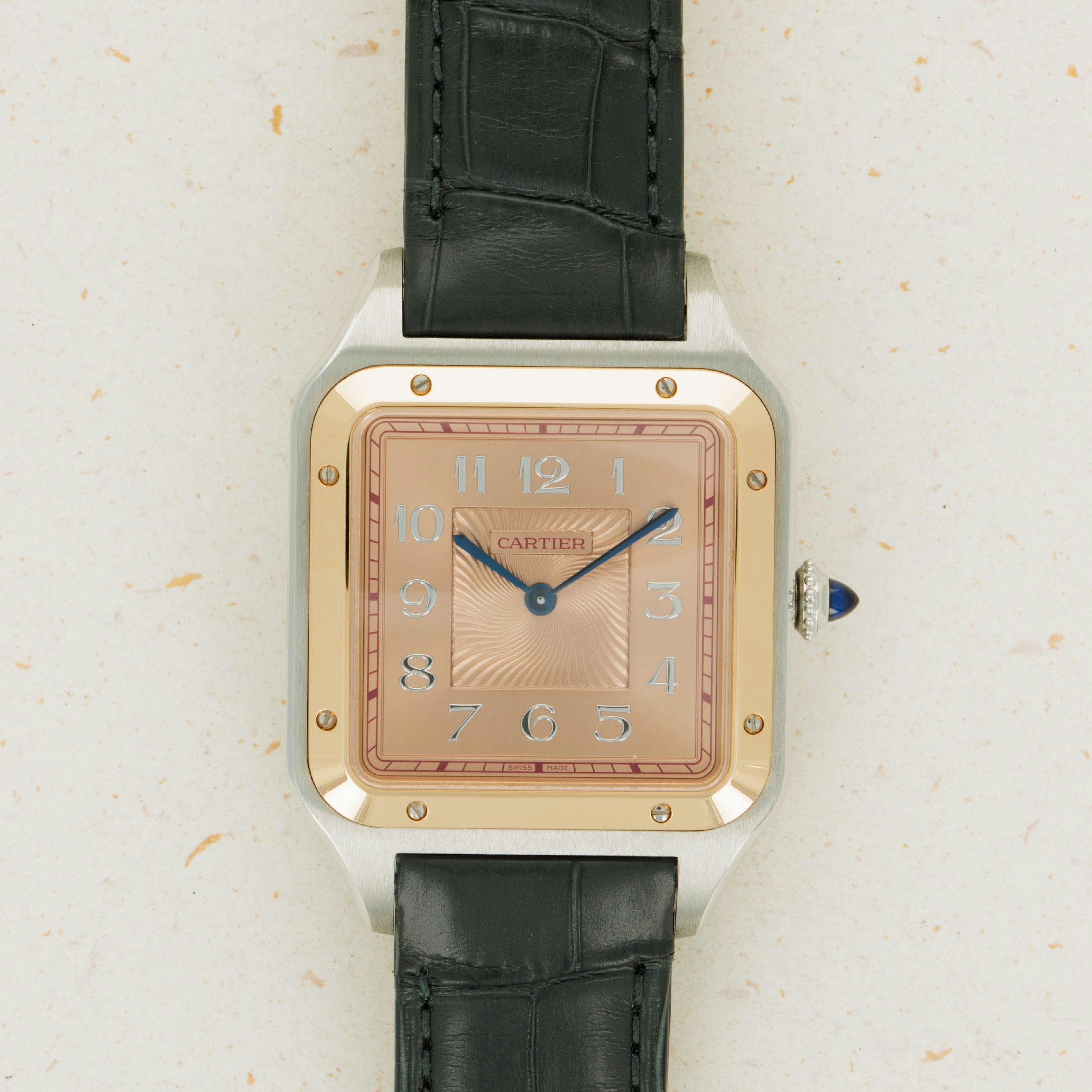 Thumbnail for Cartier Santos Dumont XL W2SA0025 Steel and Rose Gold Limited Edition