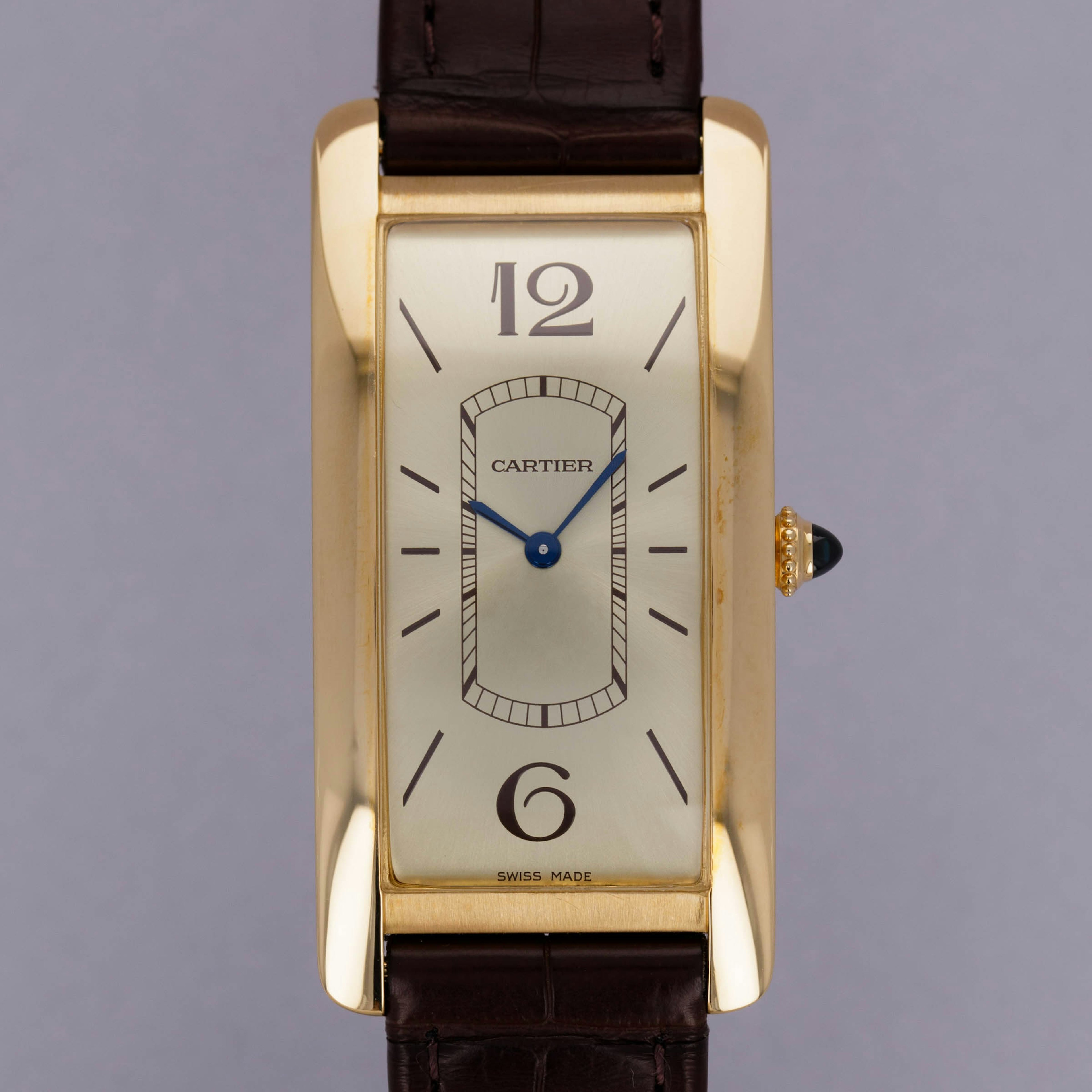 Thumbnail for Cartier Tank Cintree WGTA0026 Champagne DIal 18k YG