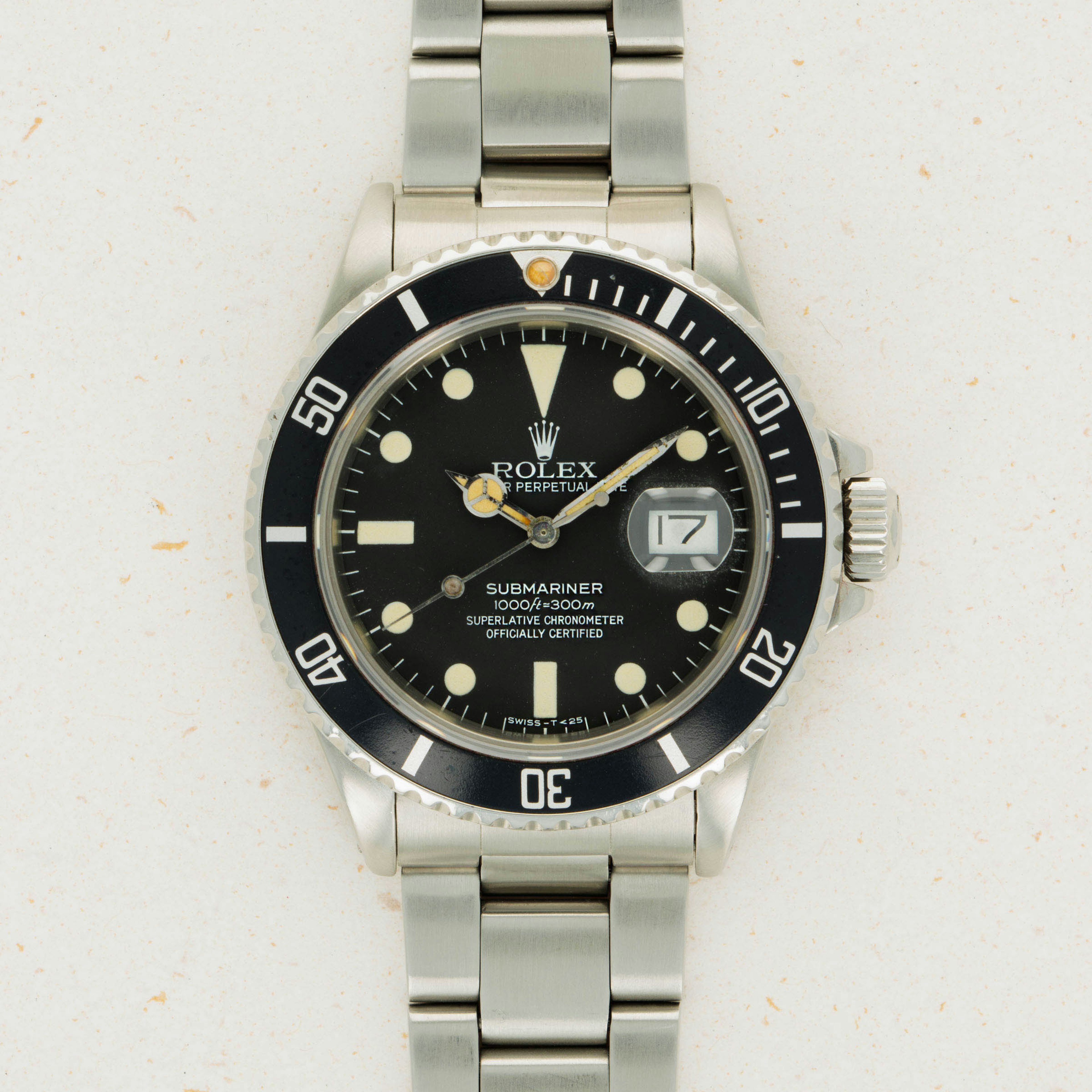 Thumbnail for Rolex Submariner 16800 Transitional Matte Dial 