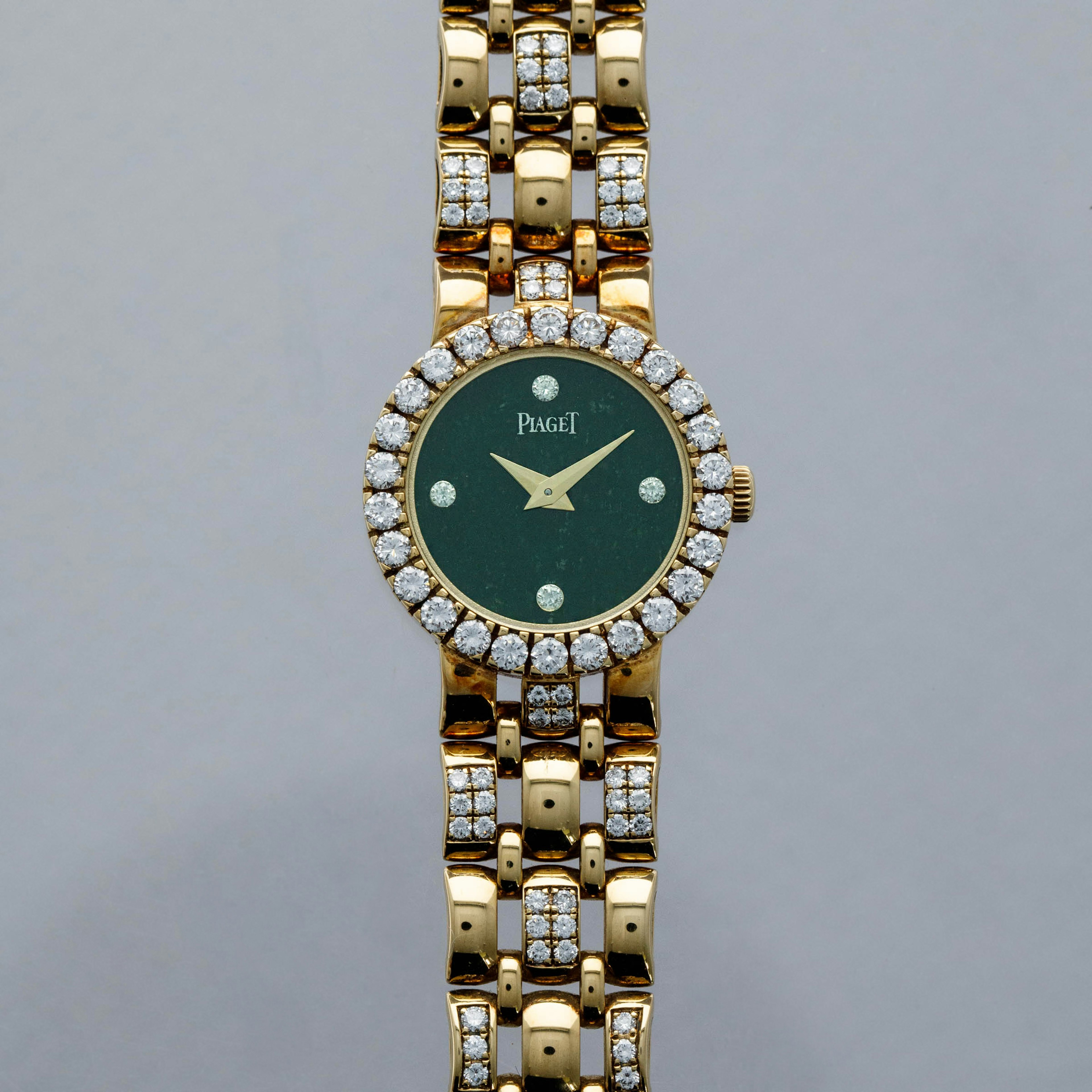 Thumbnail for Piaget Ladies Quartz Traditional G0A19687 Stone Dial Diamond Bezel and Bracelet 18k YG 