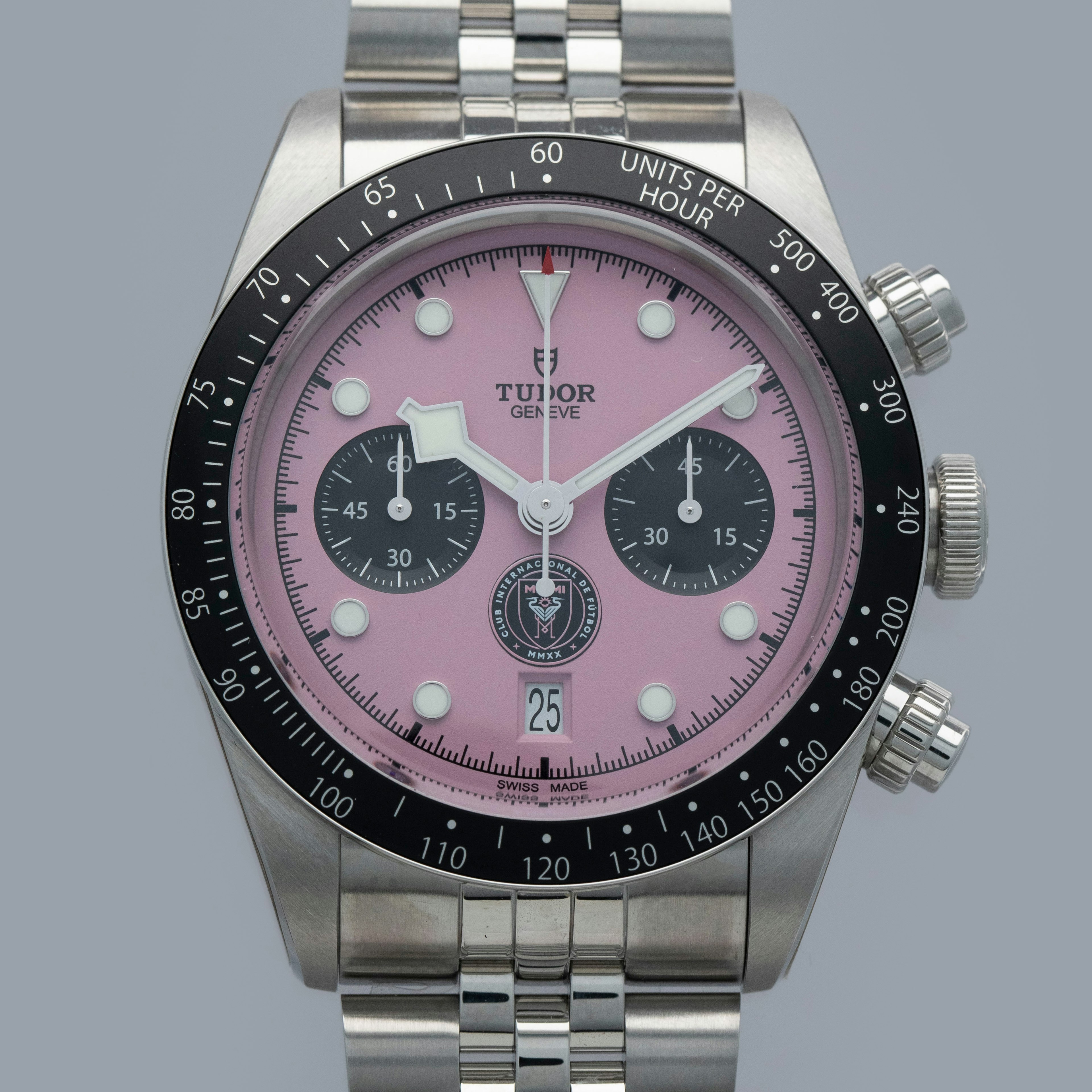 Thumbnail for Tudor Black Bay Chrono 79360N Pink Dial for Inter Miami CF