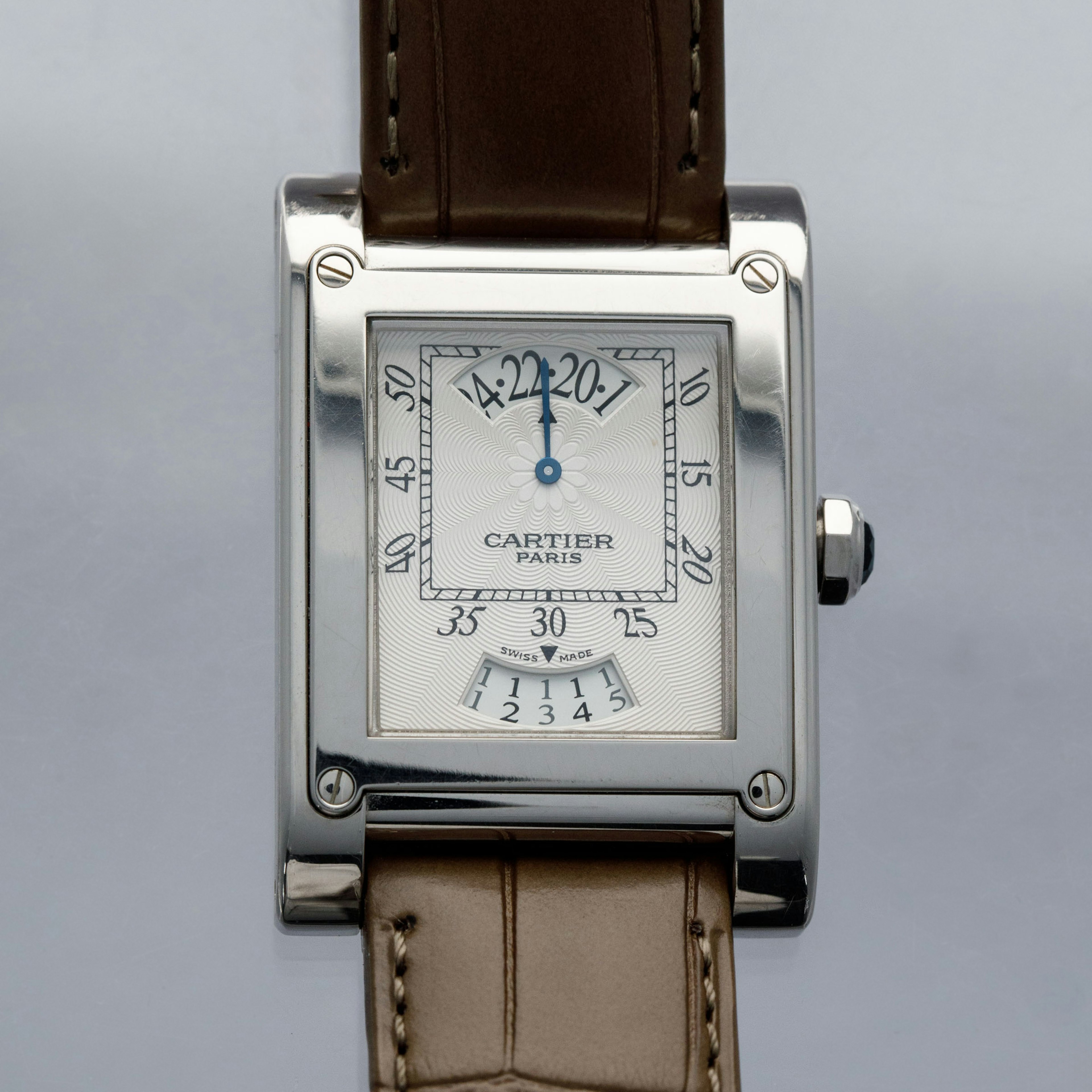 Thumbnail for CARTIER CPCP TANK A VIS WANDERING HOURS 2554 18K WG