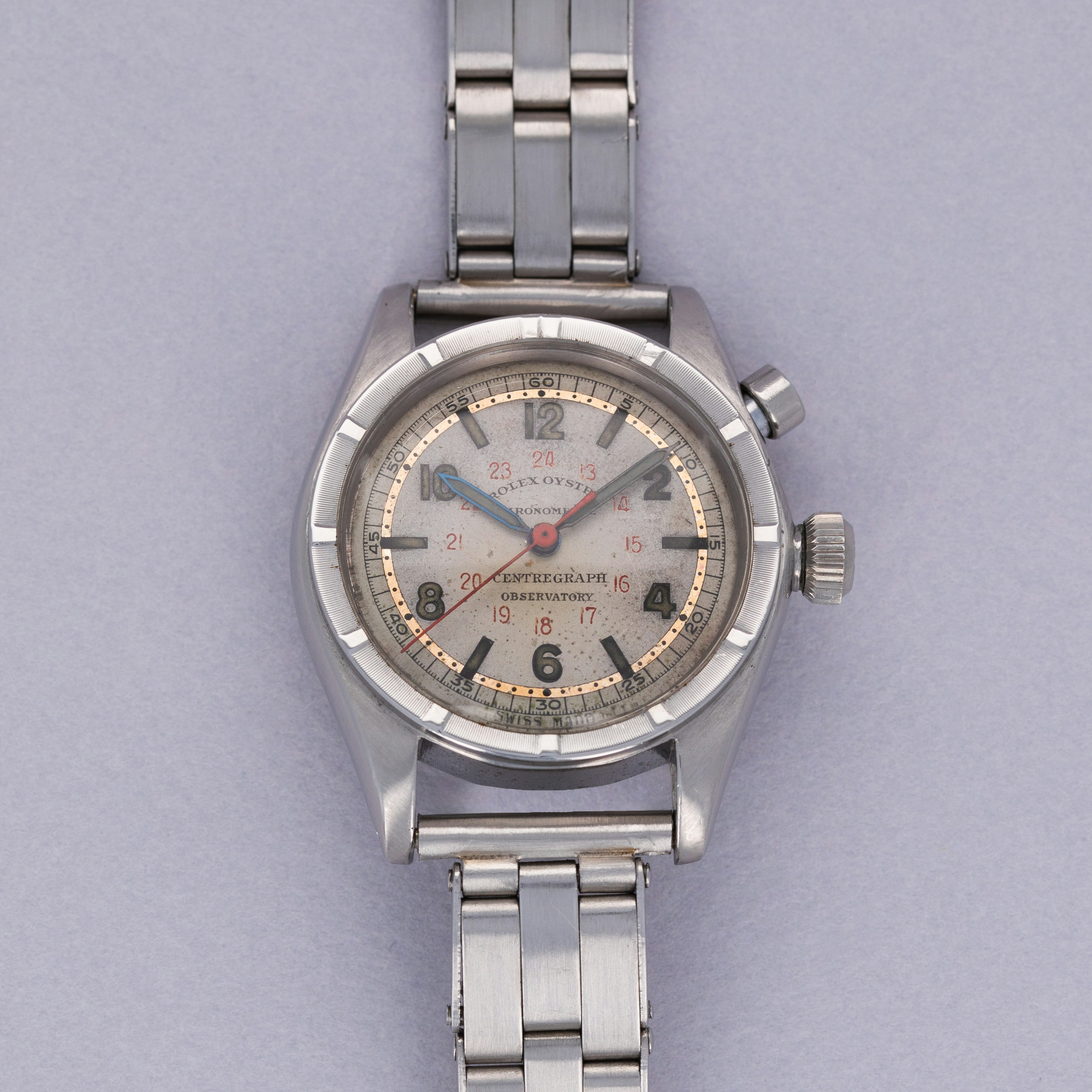 Thumbnail for Rolex Centregraph Chronograph 3462 Observatory Chronometer Mirror Track Luminous Dial