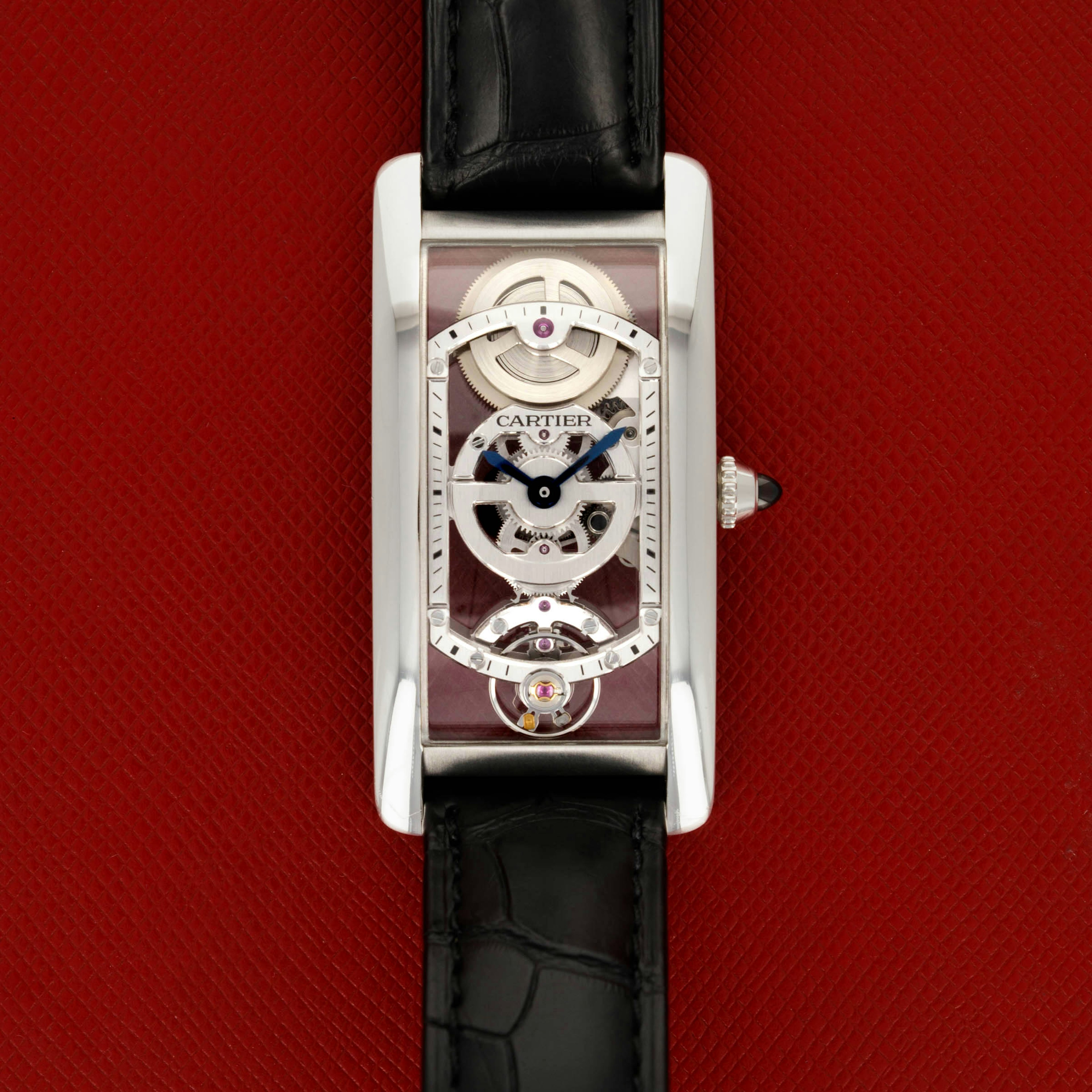 Thumbnail for Cartier Platinum Cintree Skeleton Anniversary