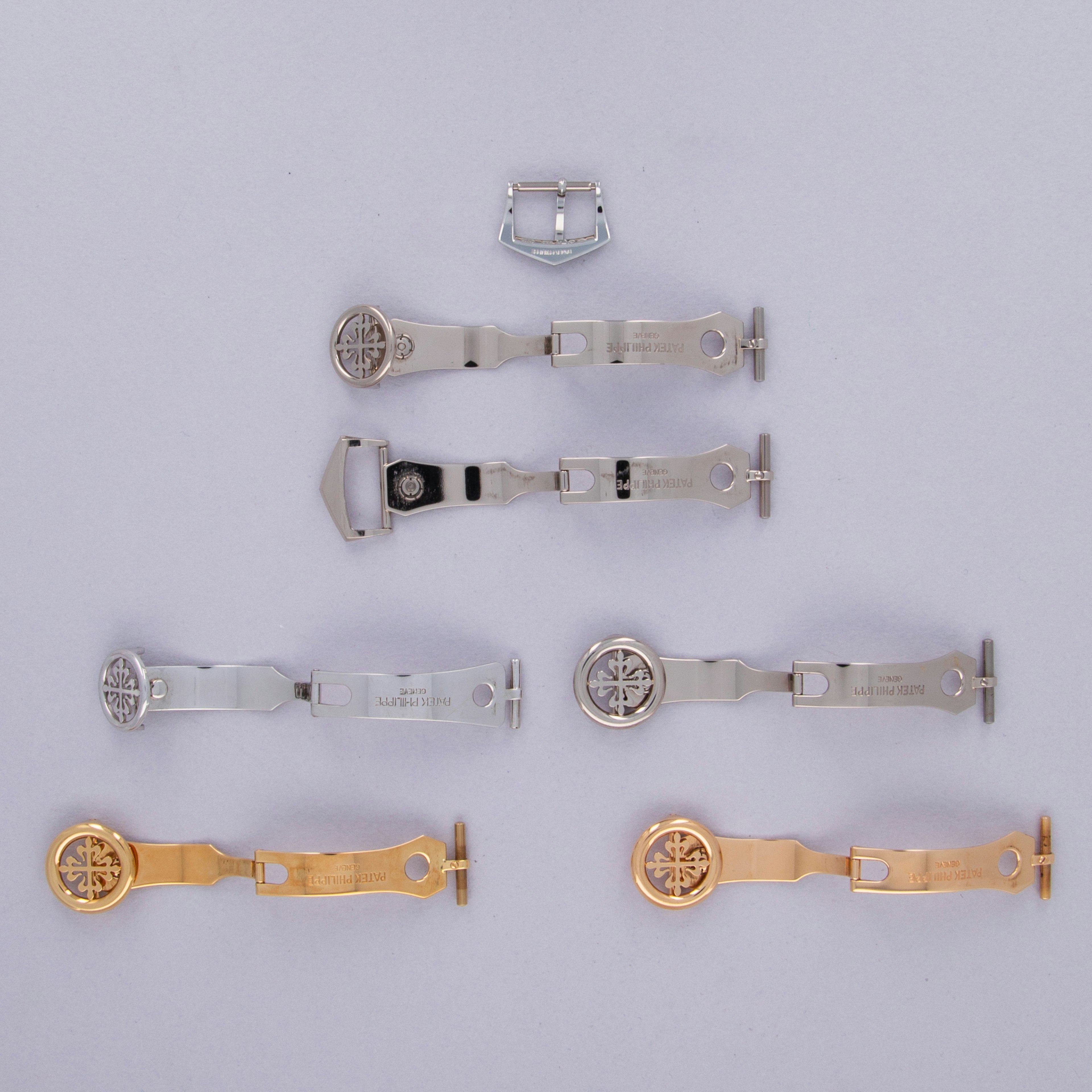 Thumbnail for Patek Philippe Lot of 6x Deployant Buckles and 1x Pin Buckle