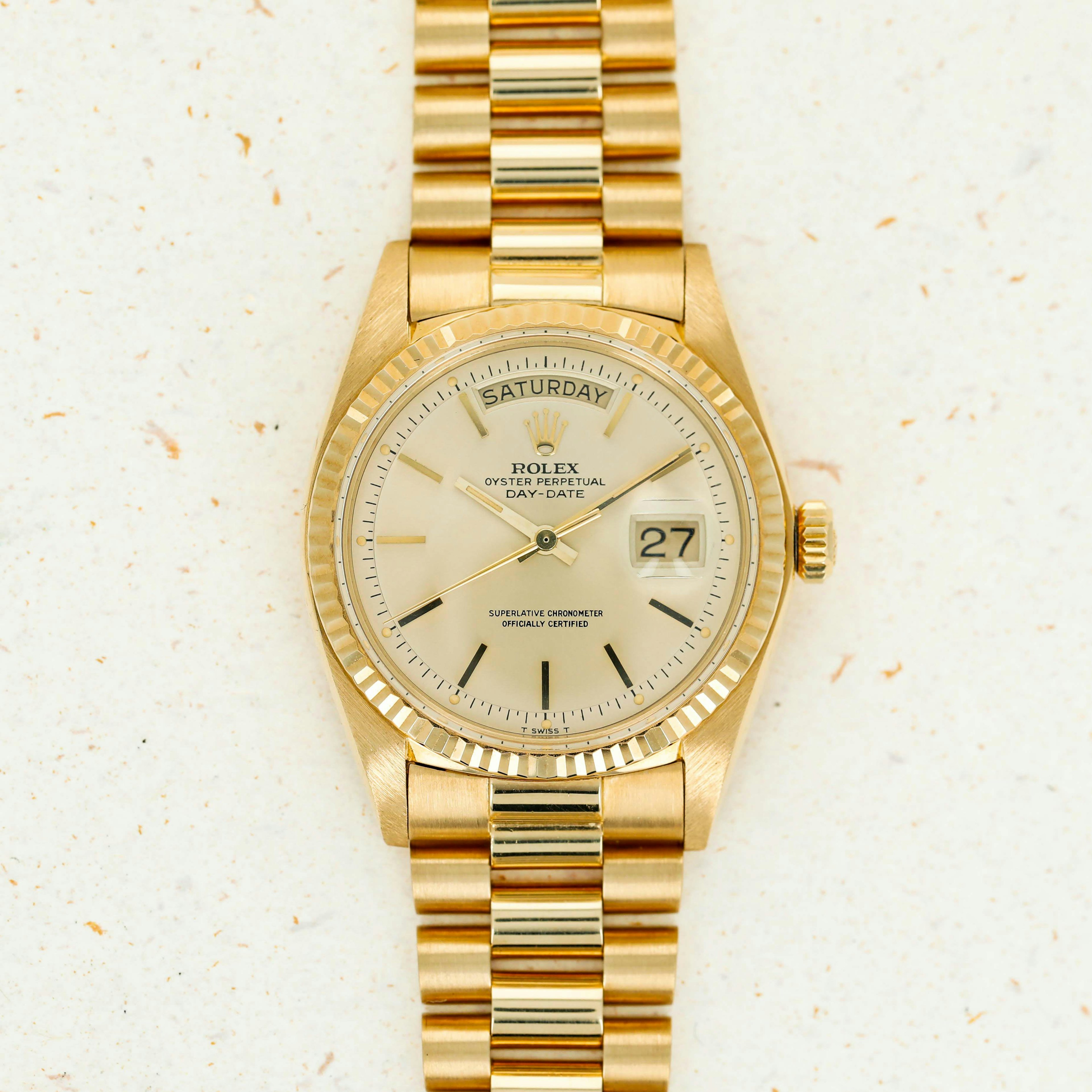 Thumbnail for Rolex Day-Date 1803 18k YG Box and Papers Like New