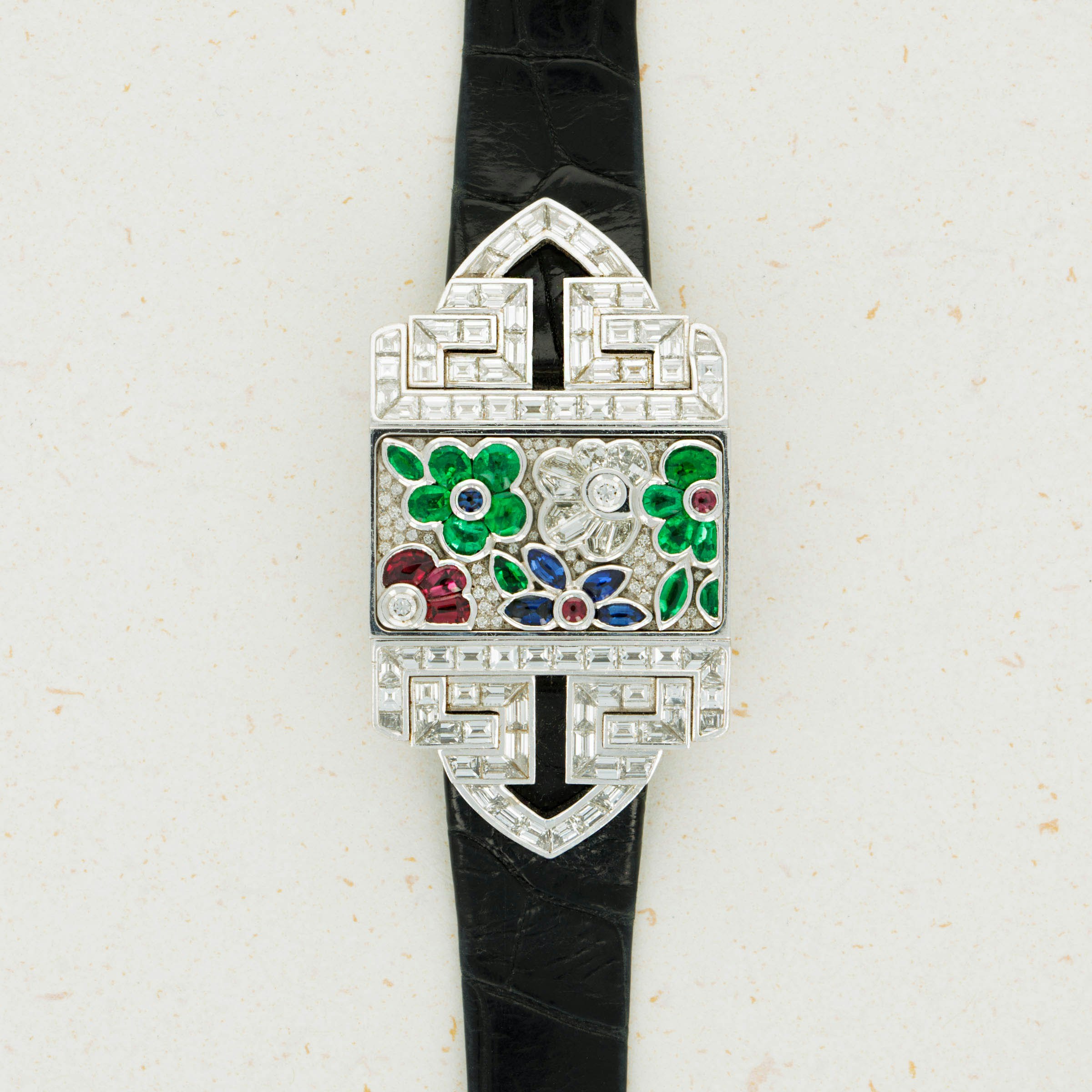Thumbnail for Audemars Piguet Covered Ladies Deco Style Jeweled Watch Unique Piece