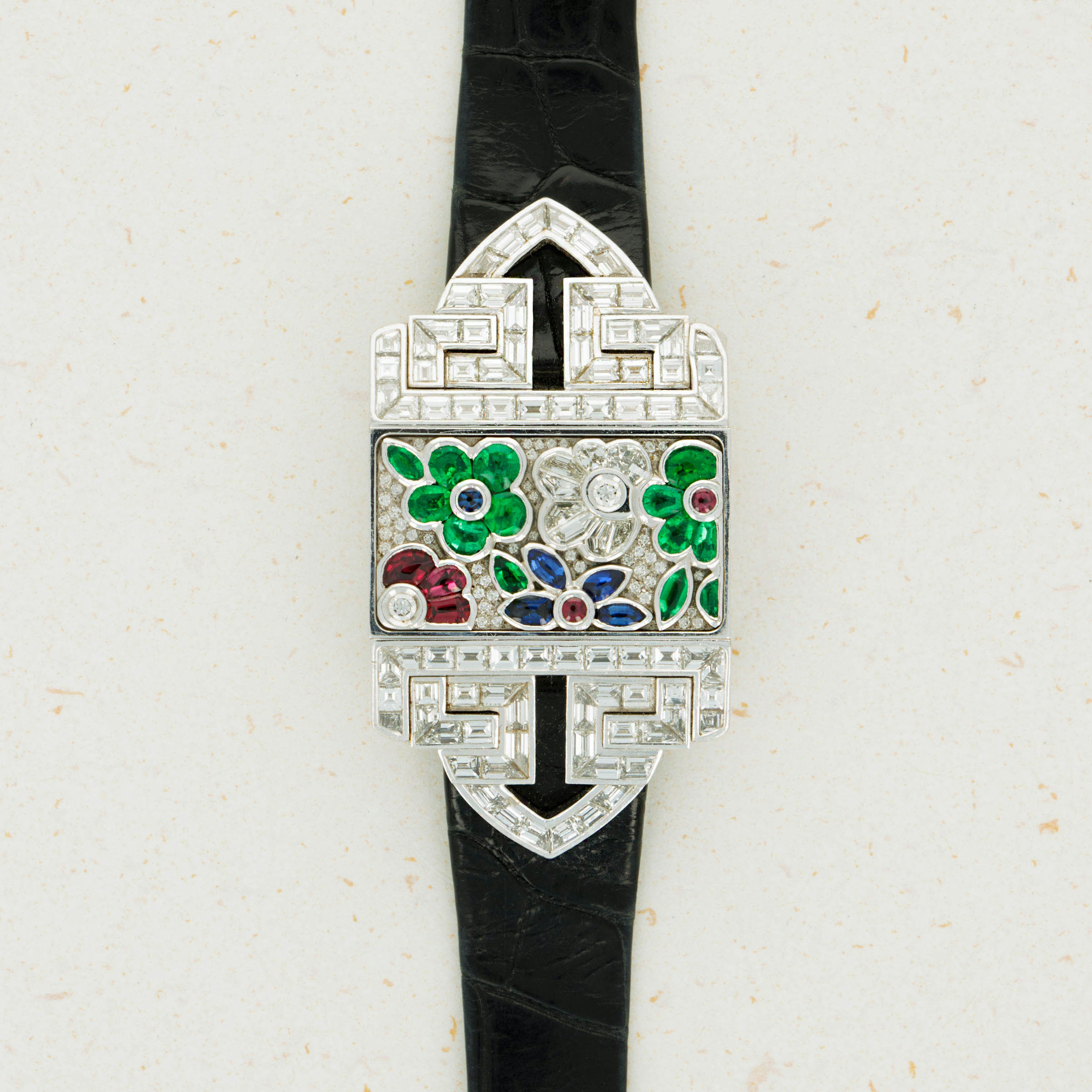Thumbnail for Audemars Piguet Covered Ladies Deco Style Jeweled Watch Unique Piece