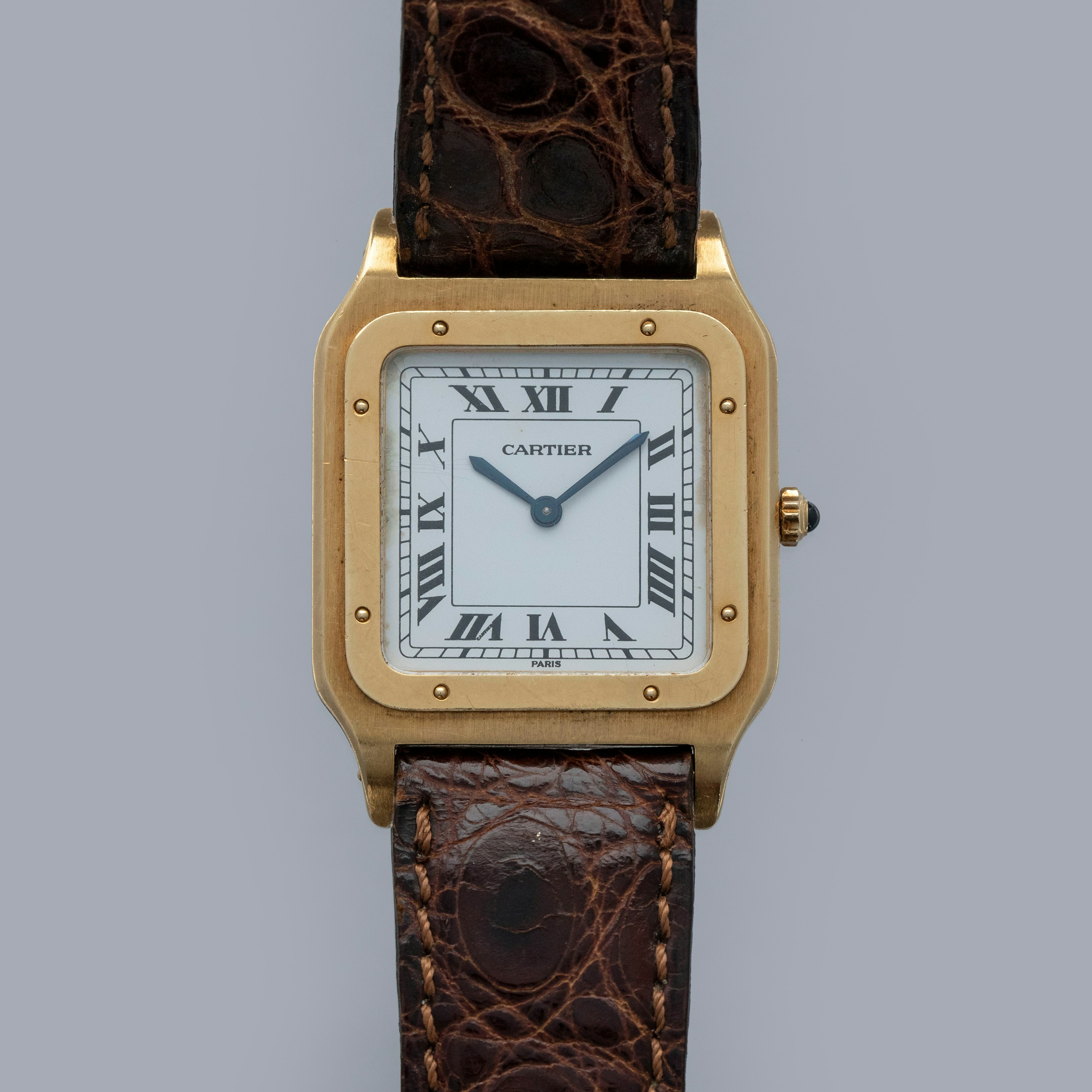 Thumbnail for Cartier Paris Santos Dumont 96504 Extra Plat 18k YG