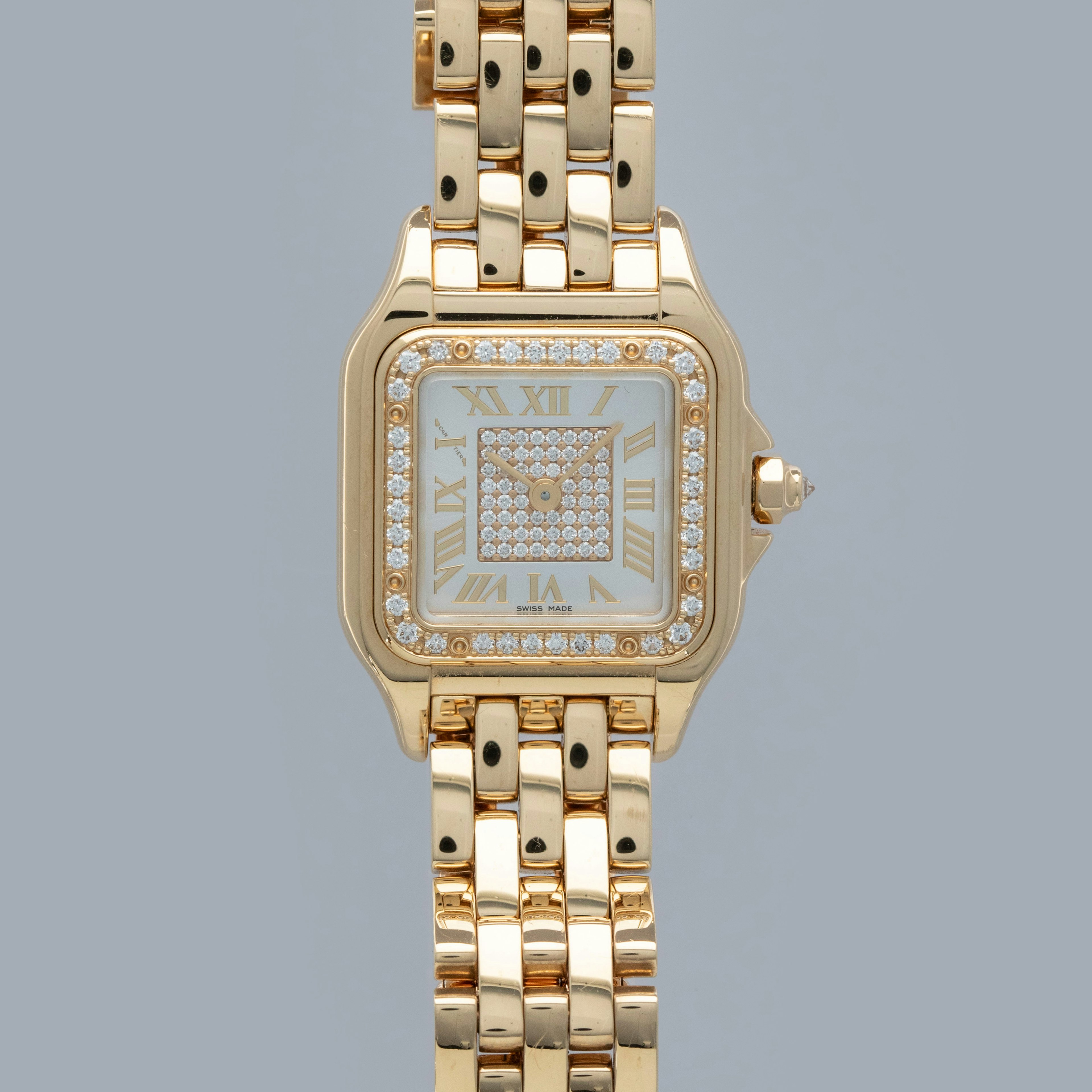 Thumbnail for Cartier Panthere de Cartier WJPN0042 Small Quartz Diamond Dial and Bezel 18k YG