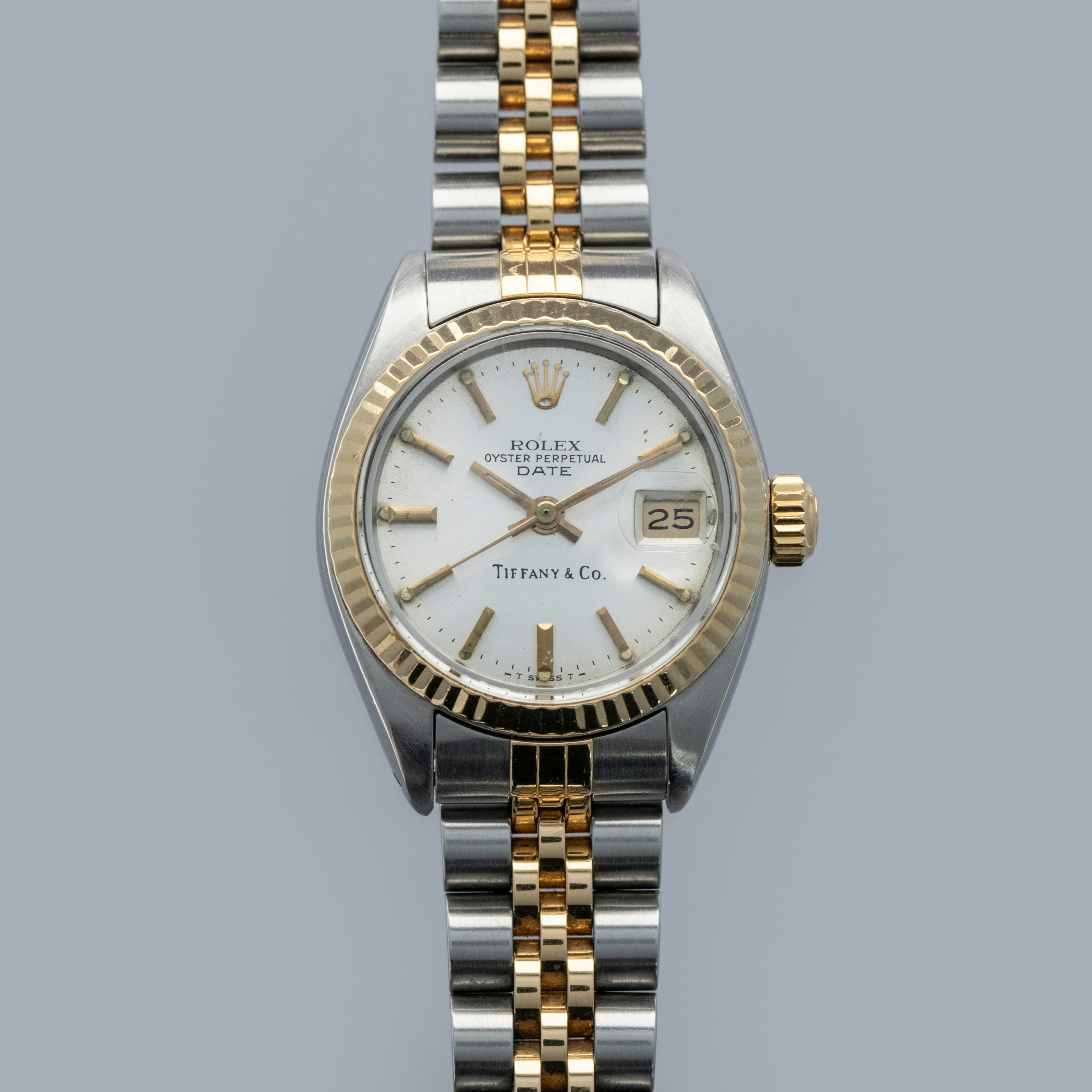Thumbnail for Rolex Ladies Date 6917 Two-Tone Retailed by Tiffany & Co.