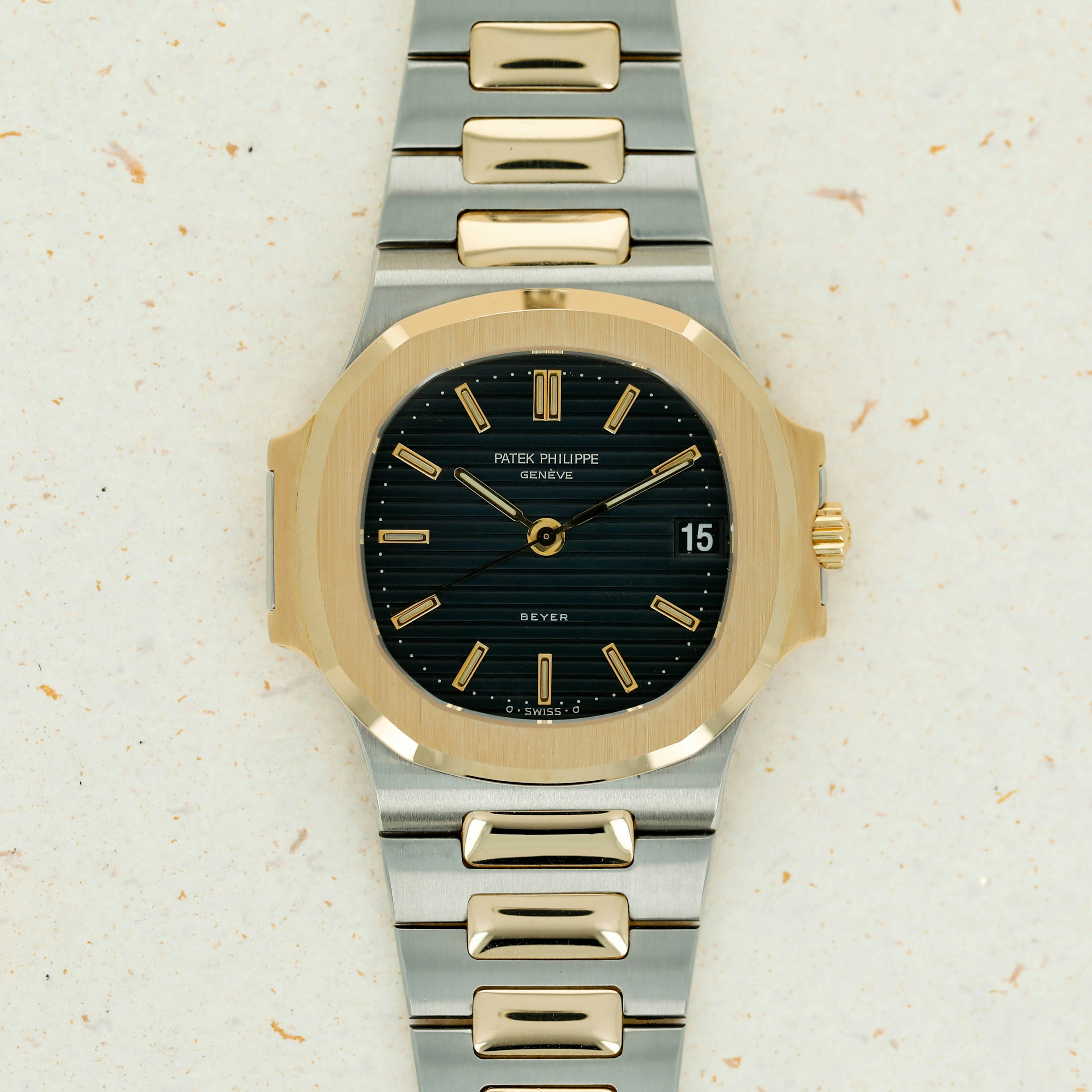 Thumbnail for Patek Philippe Nautilus 3800/1JA Two Tone Retailed by Beyer with Guarantee