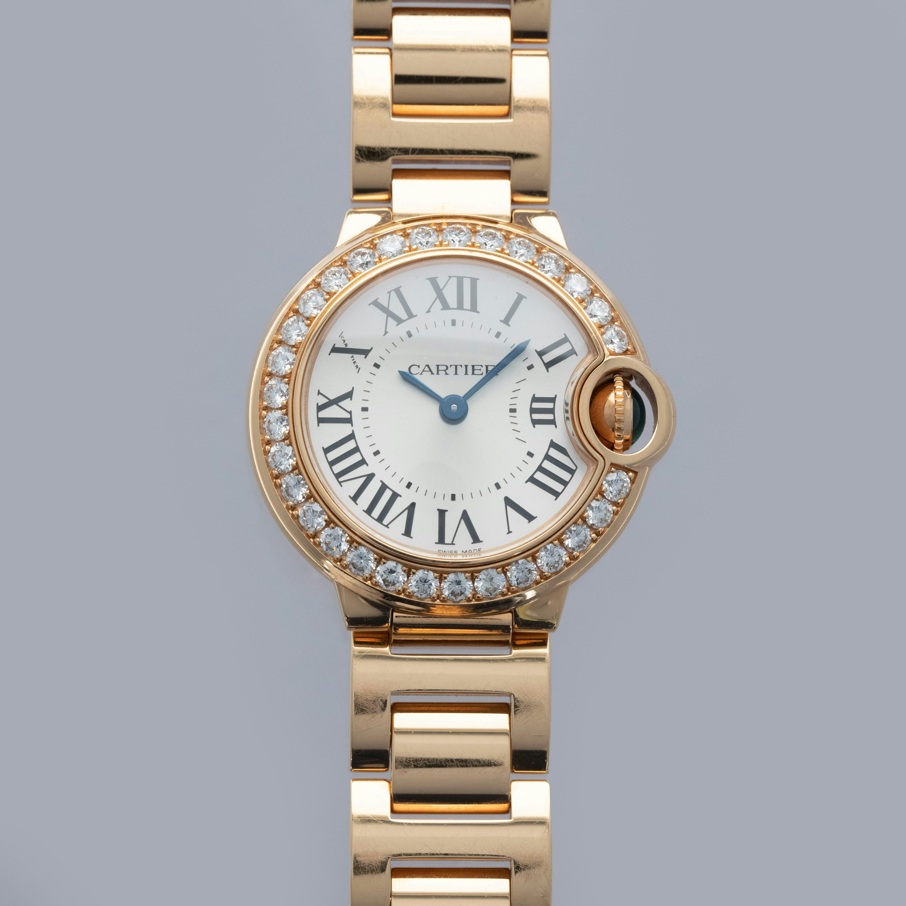 Thumbnail for Cartier Ballon Bleu WJBB0015 Diamond Bezel 18k RG