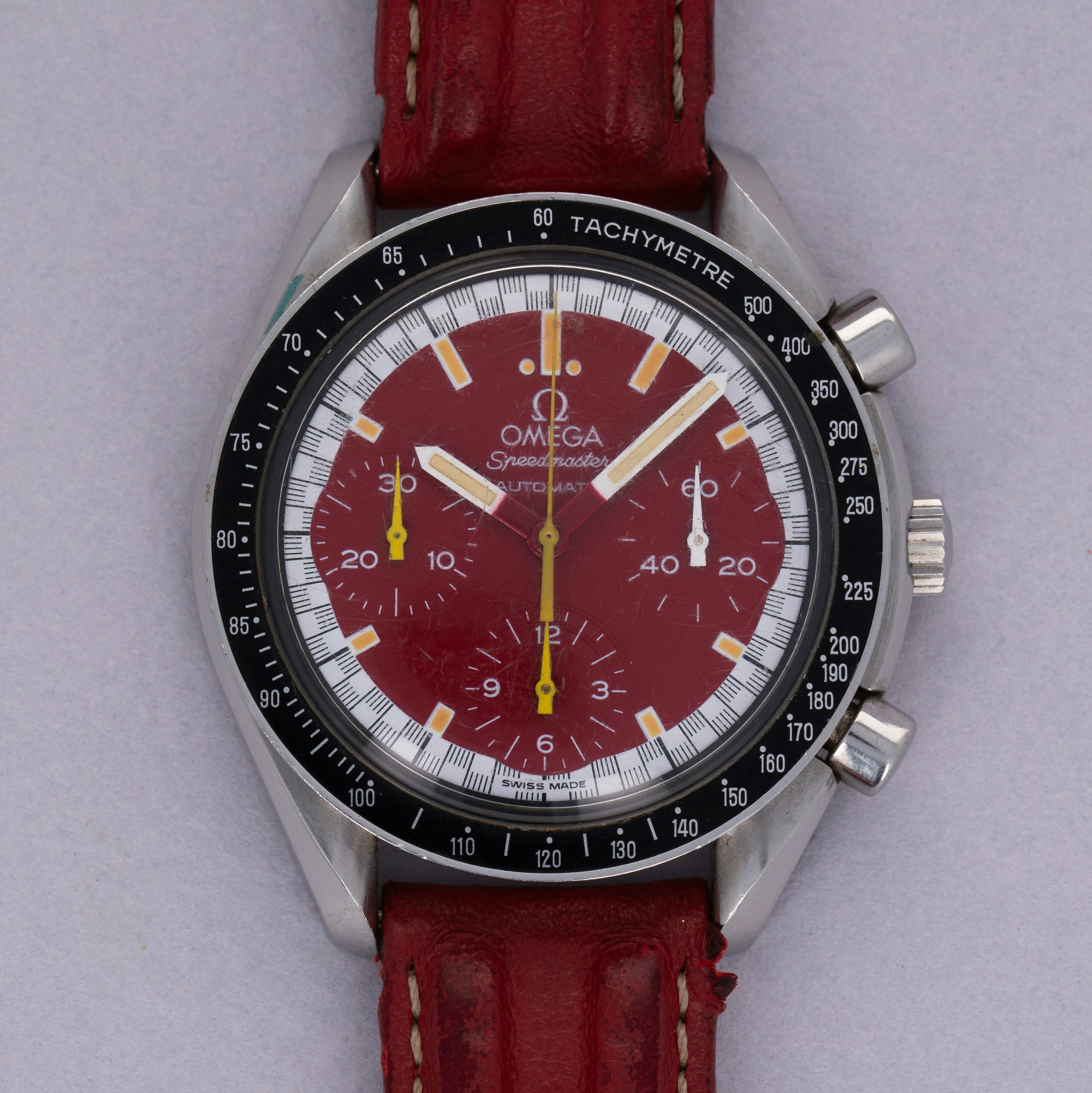 Thumbnail for Omega Speedmaster Reduced 3810.61.41 Red Dial Michael Schumacher