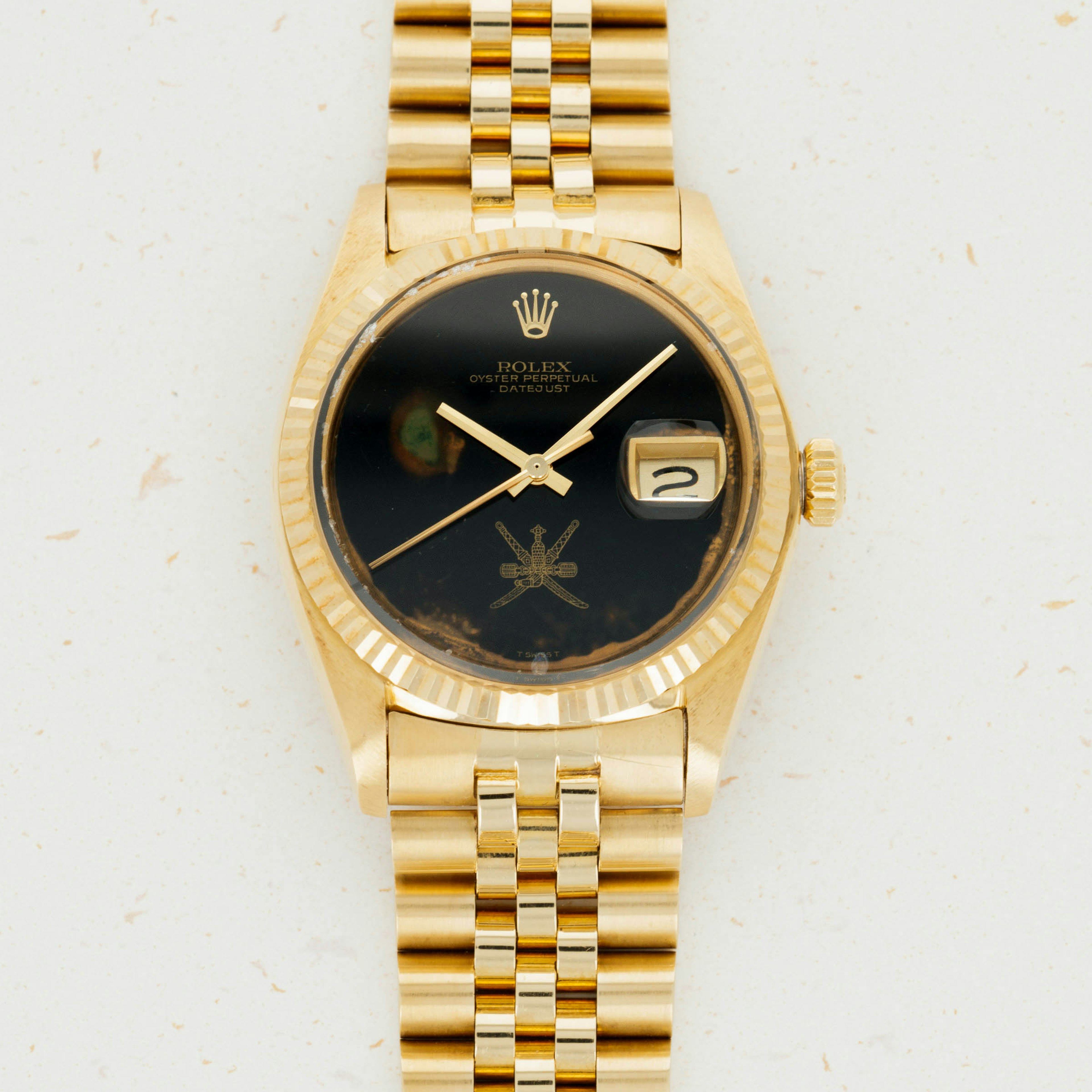 Thumbnail for Rolex Datejust 1601 Yellow Gold Oman Asprey Set