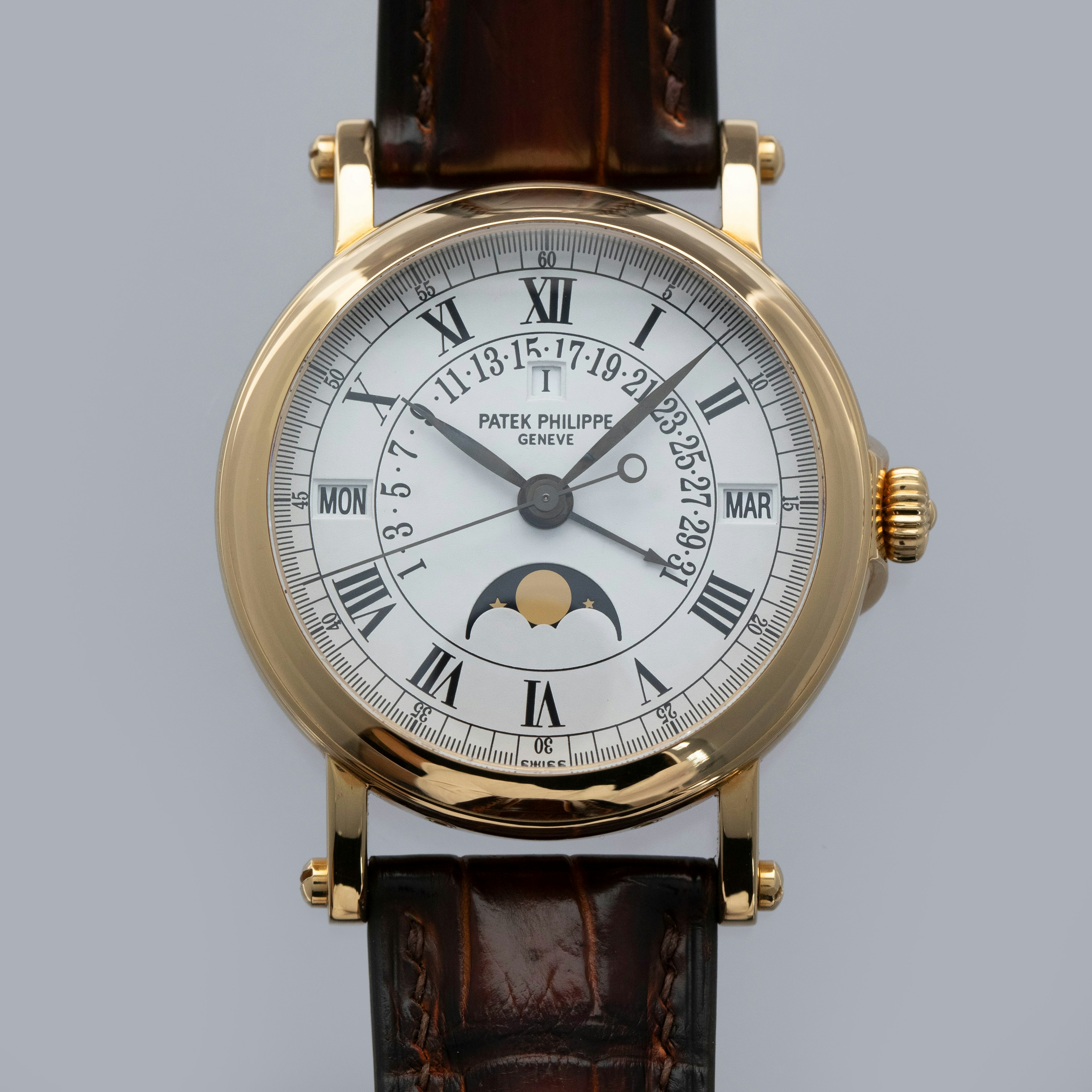 Thumbnail for Patek Philippe Retrograde Perpetual Calendar 5059J 18k YG with Extract of the Archives
