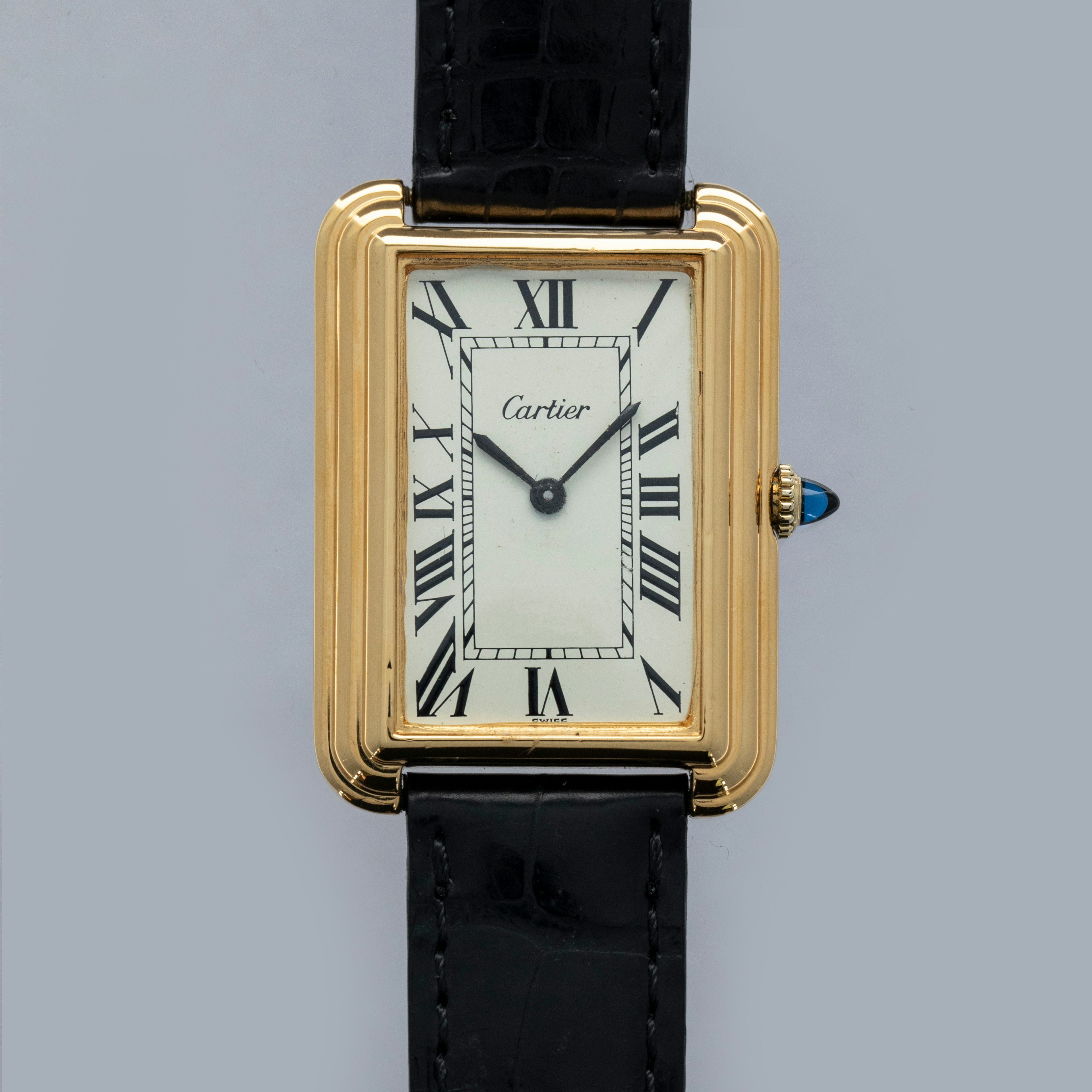 Thumbnail for CARTIER JUMBO STEPPED TANK 15716 "NEW YORK" GOLD PLATED BRASS