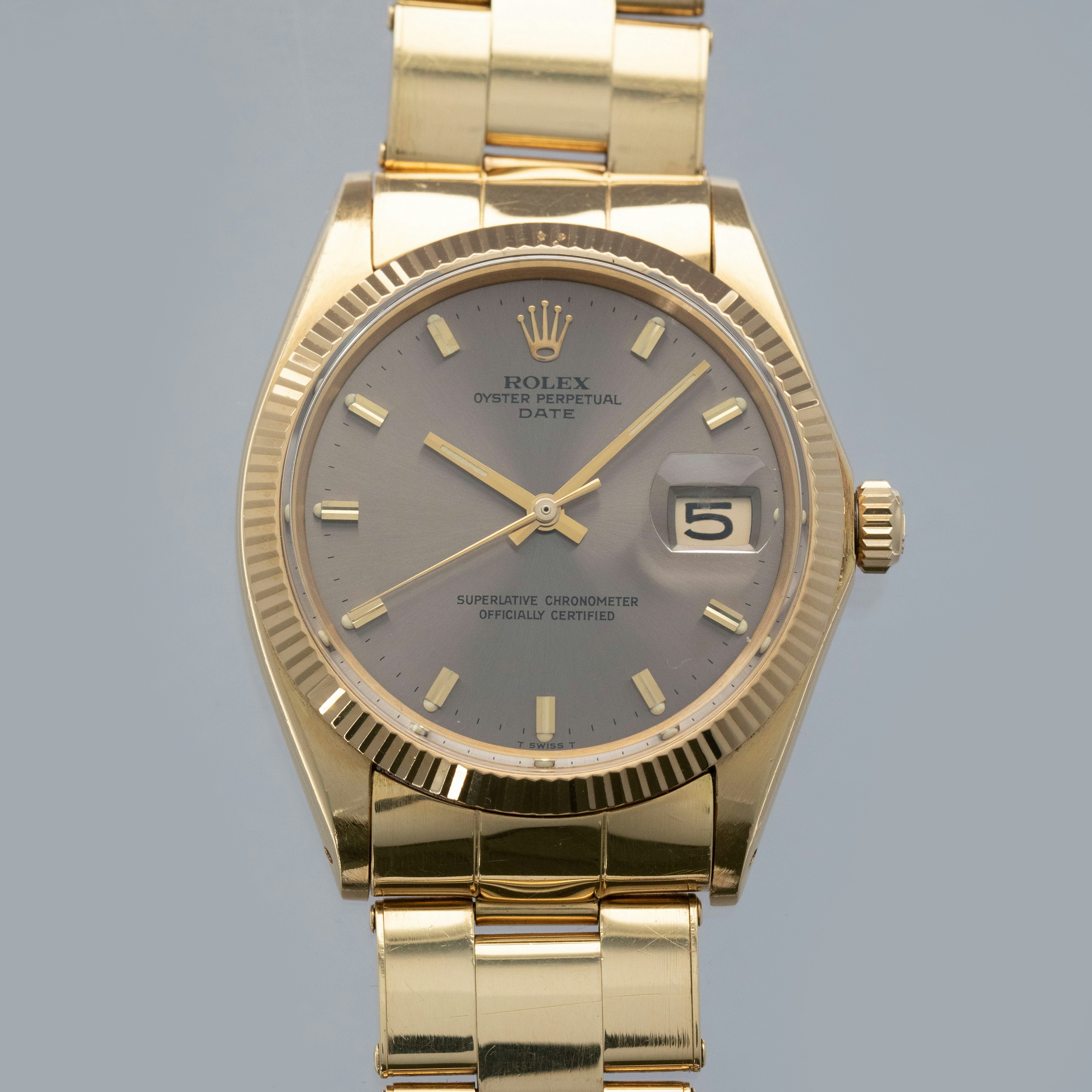 Thumbnail for Rolex Oyster Perpetual Date 1503 Bronze Dial 18k YG