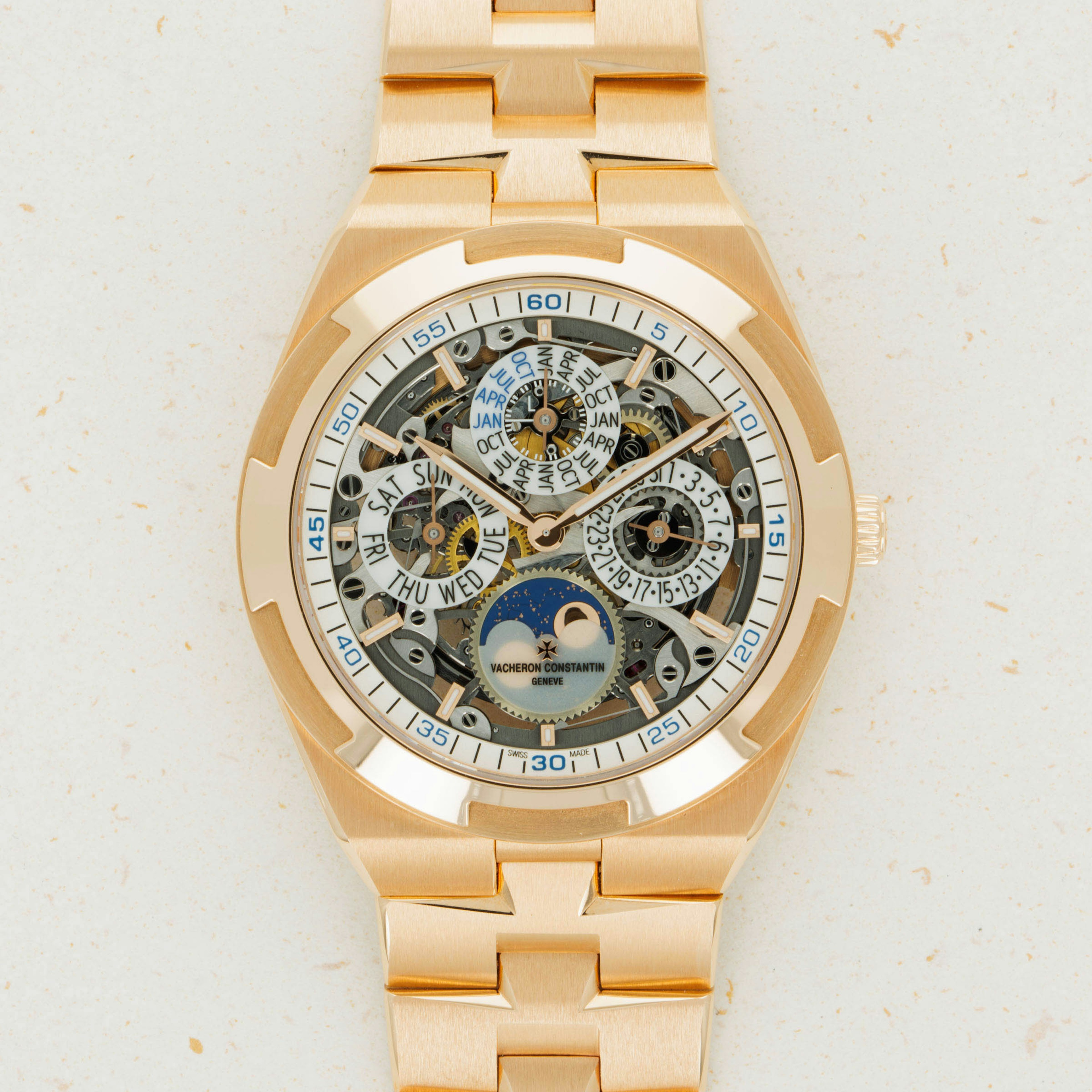 Thumbnail for Vacheron Constantin Perpetual Calendar Ultra-Thin Skeleton 4300V/120R-B547 18k RG