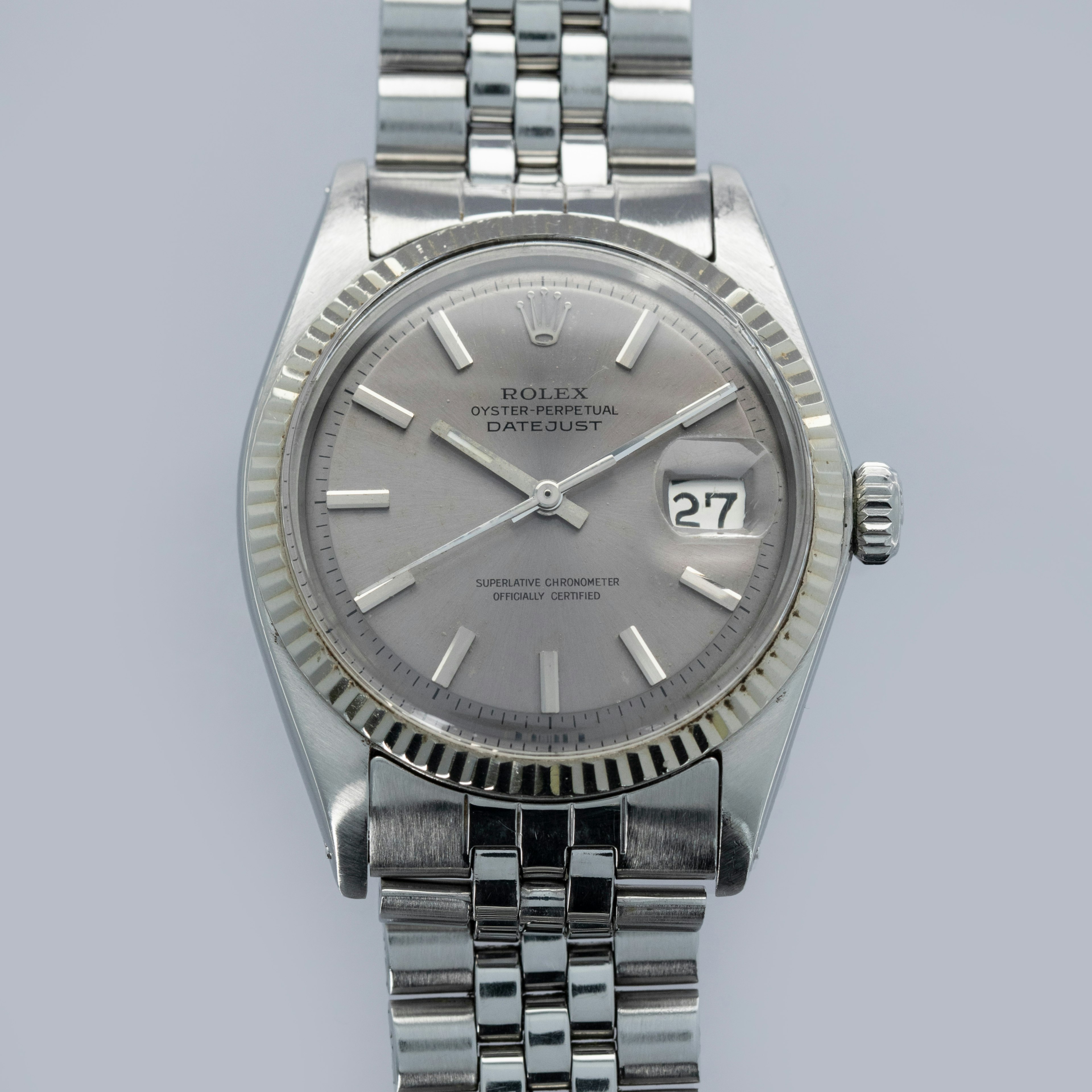 Thumbnail for ROLEX DATEJUST 1601 SLATE DIAL JUBILEE BRACELET