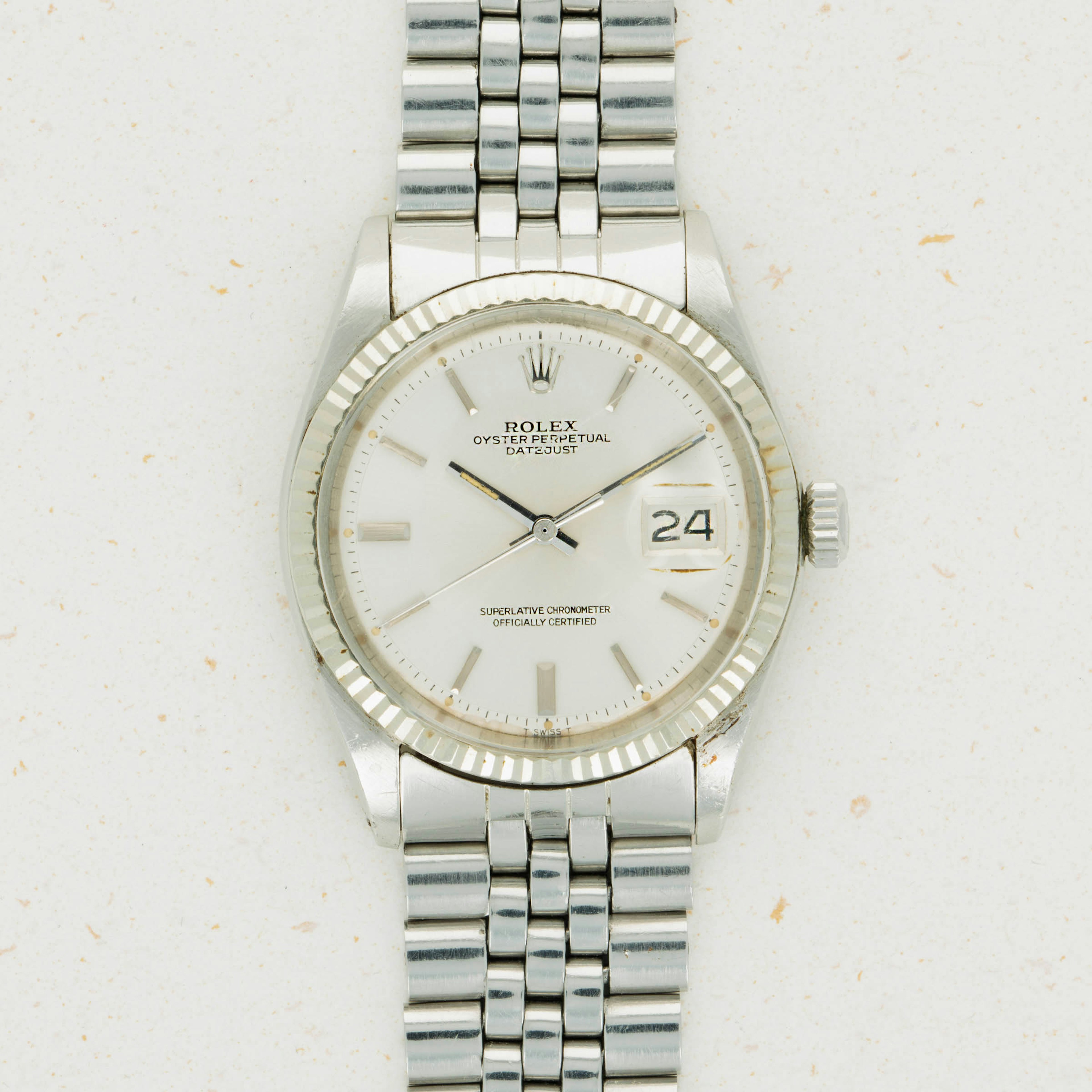 Thumbnail for Rolex Datejust 1601 Silver Dial with Guarantee