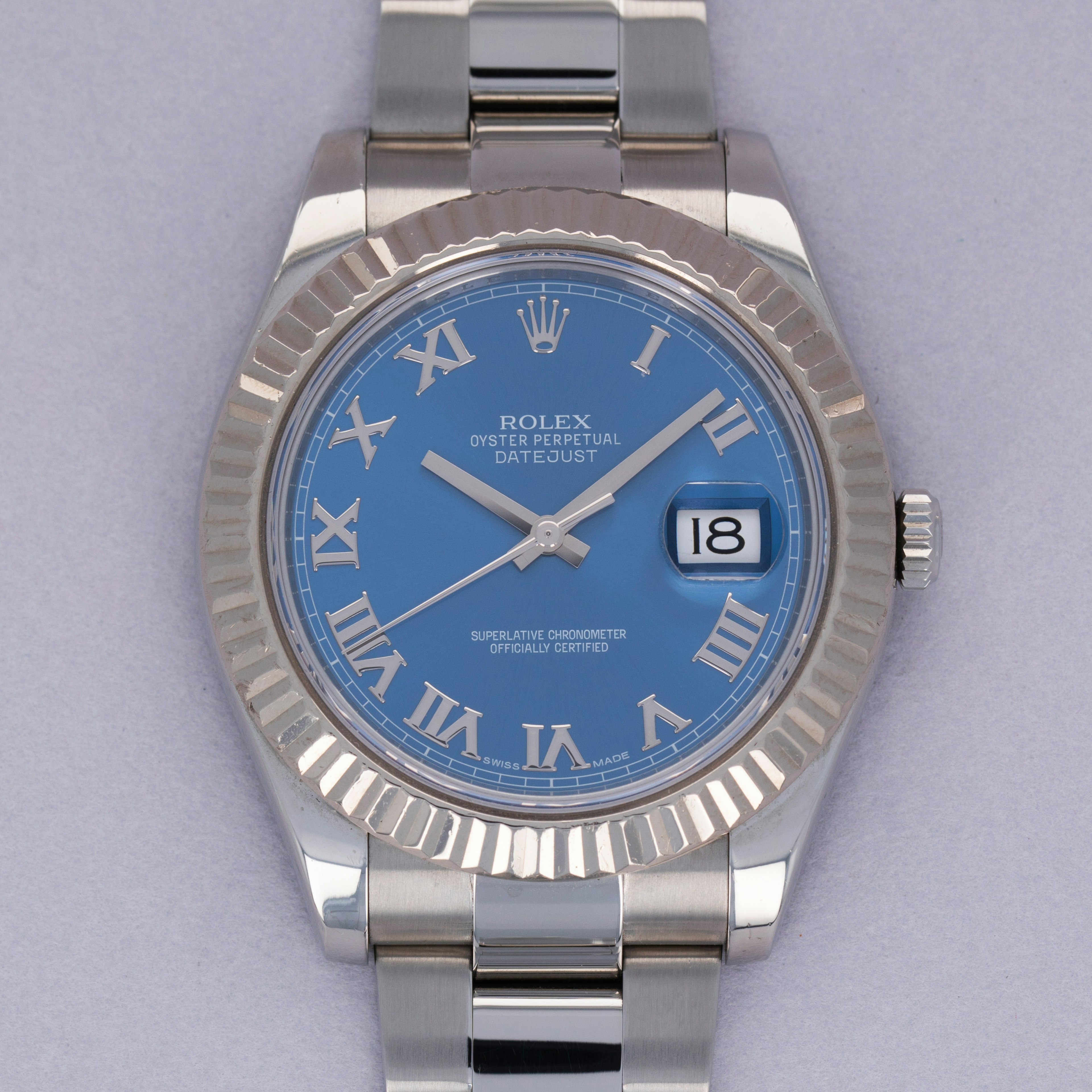 Thumbnail for Rolex Datejust II 116334 Blue Roman Dial with Guarantee