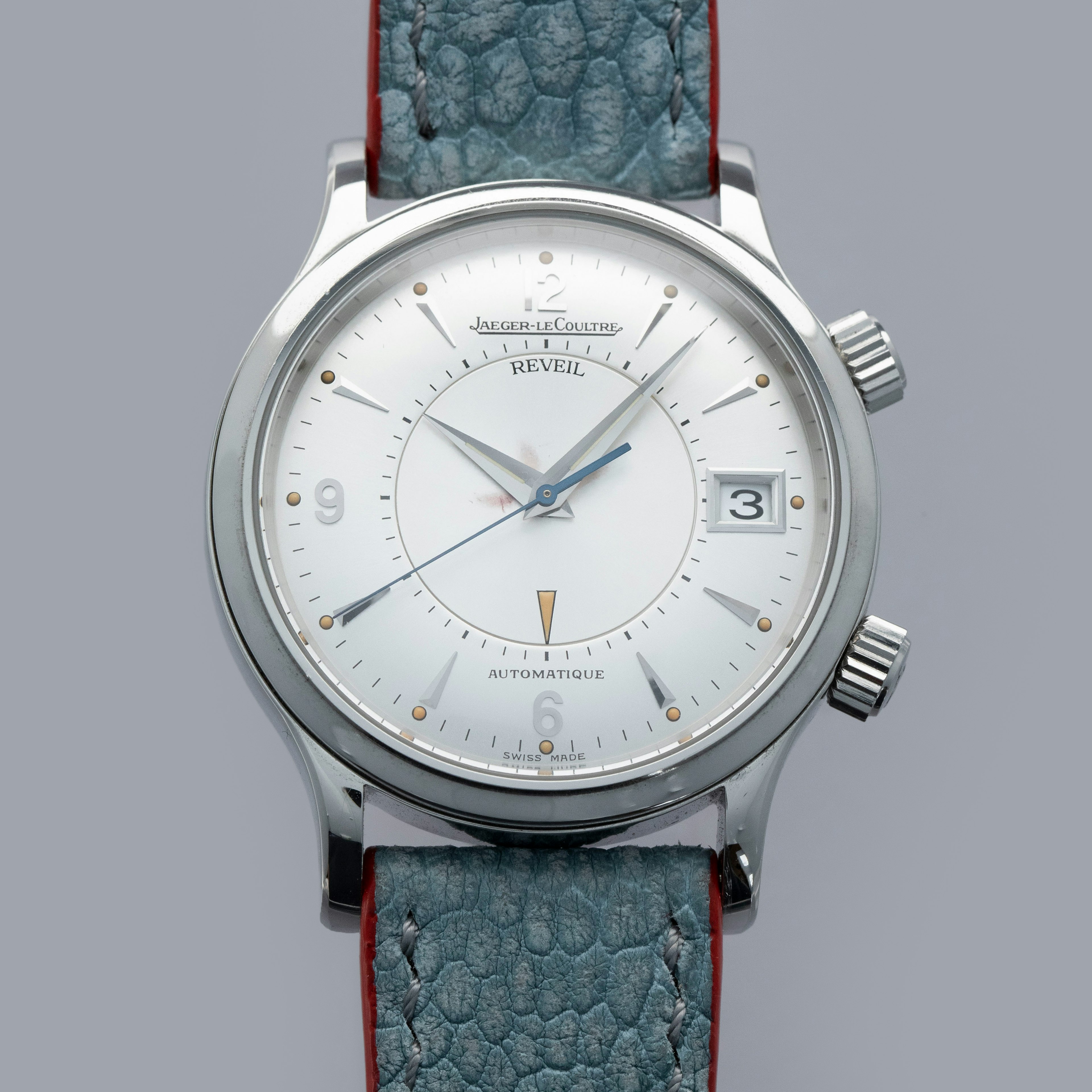 Thumbnail for Jaeger-LeCoultre Master Memovox Alarm Q1418430 Silver Dial Steel