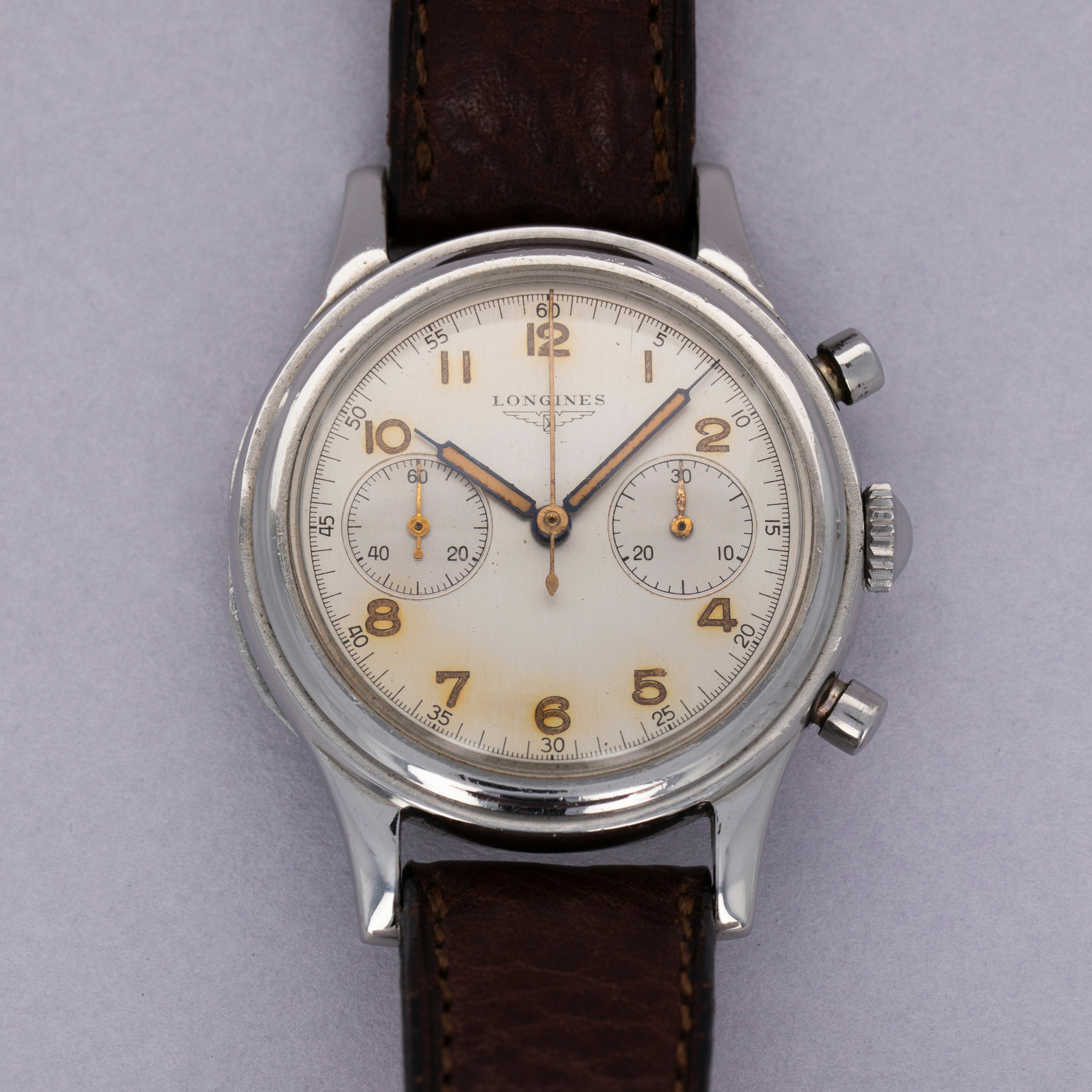 Thumbnail for Longines 30CH Chronograph 6075 Luminous Dial and Hands Stainless Steel