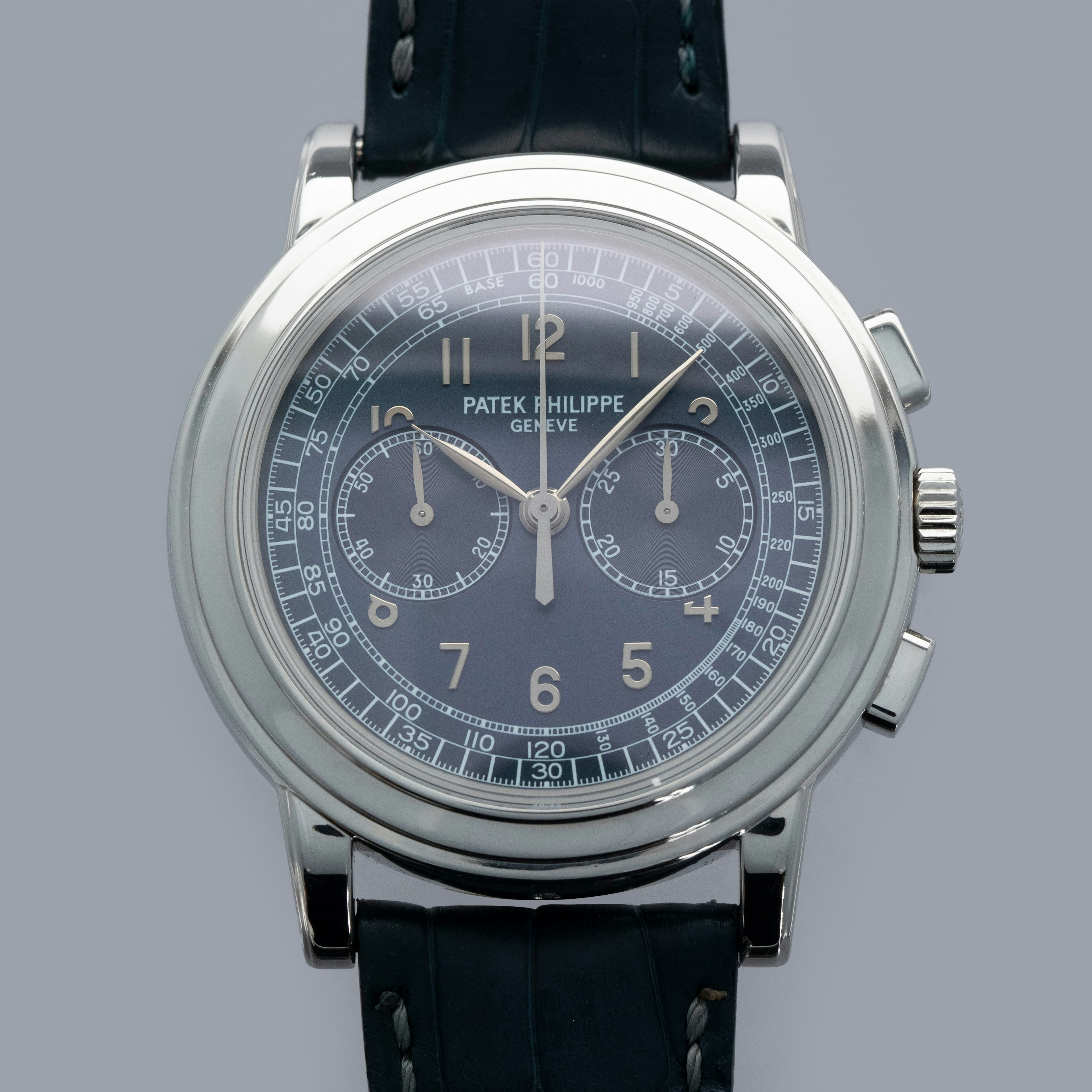 Thumbnail for Patek Philippe Chronograph 5070P Blue Dial Platinum Box and Papers