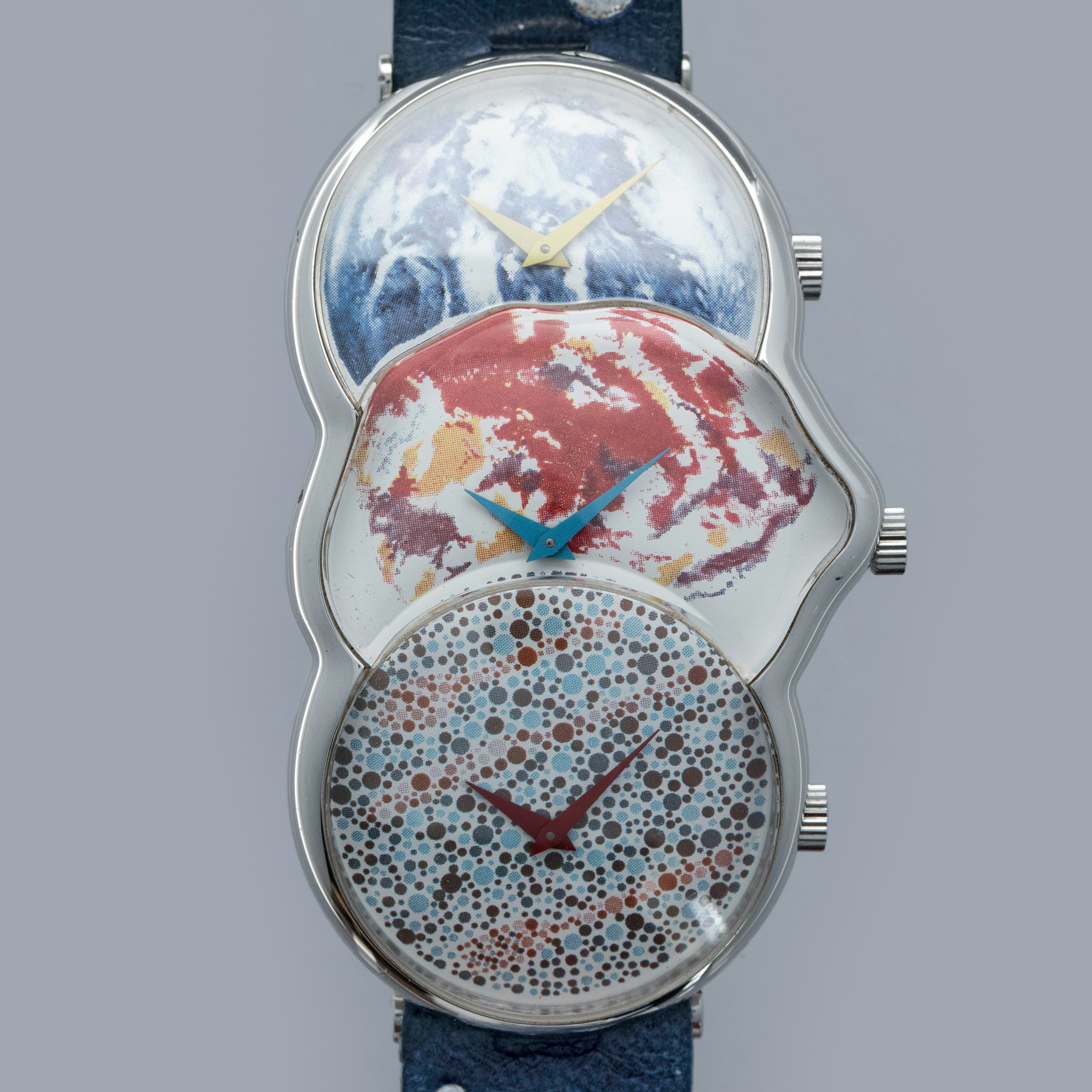 Thumbnail for Movado Artist Series James Rosenquist Elapse, Eclipse, Ellipse 90.15.980 Sterling Silver 